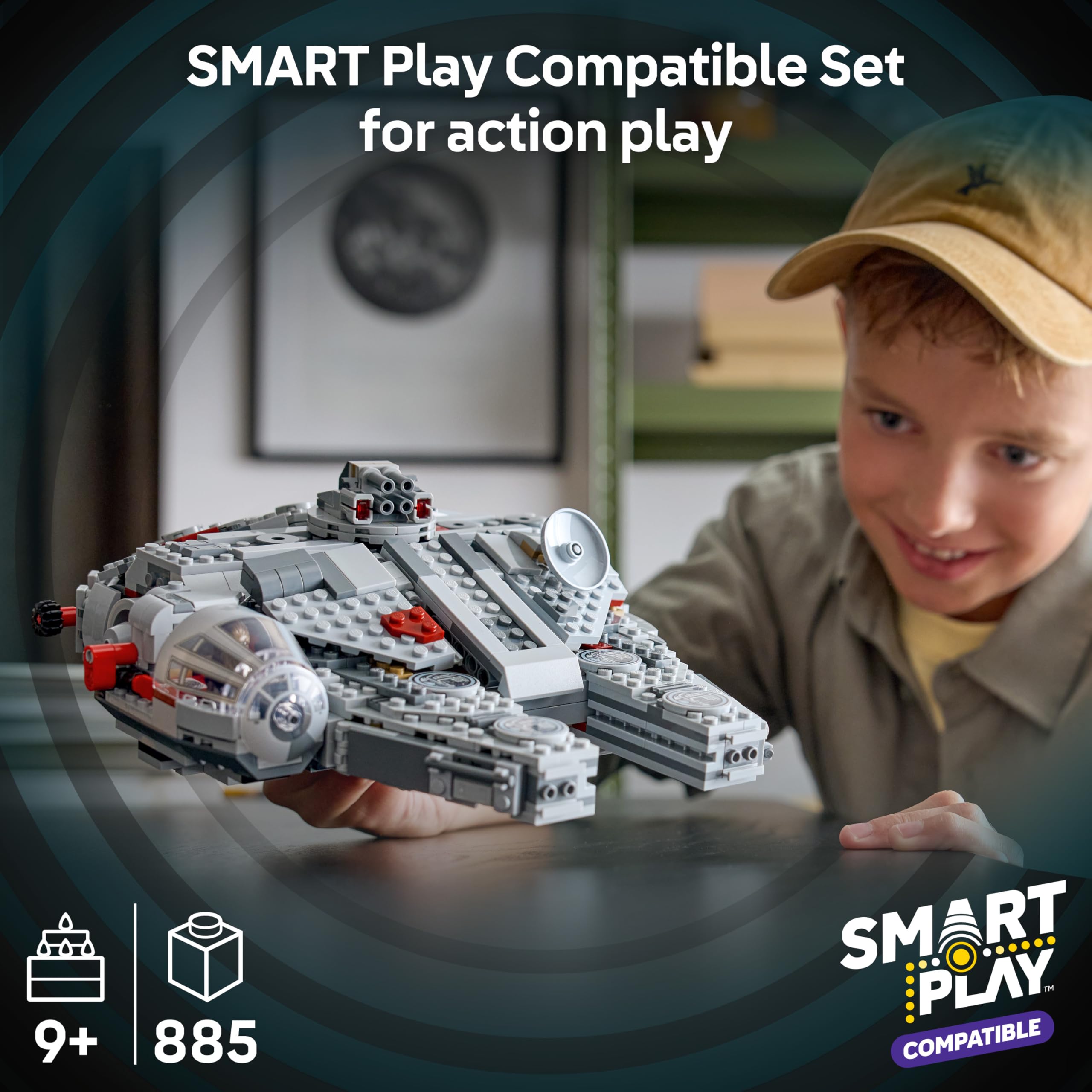 LEGO Star Wars 75426 SMART Play Millennium Falcon Building Set | Ages 9+