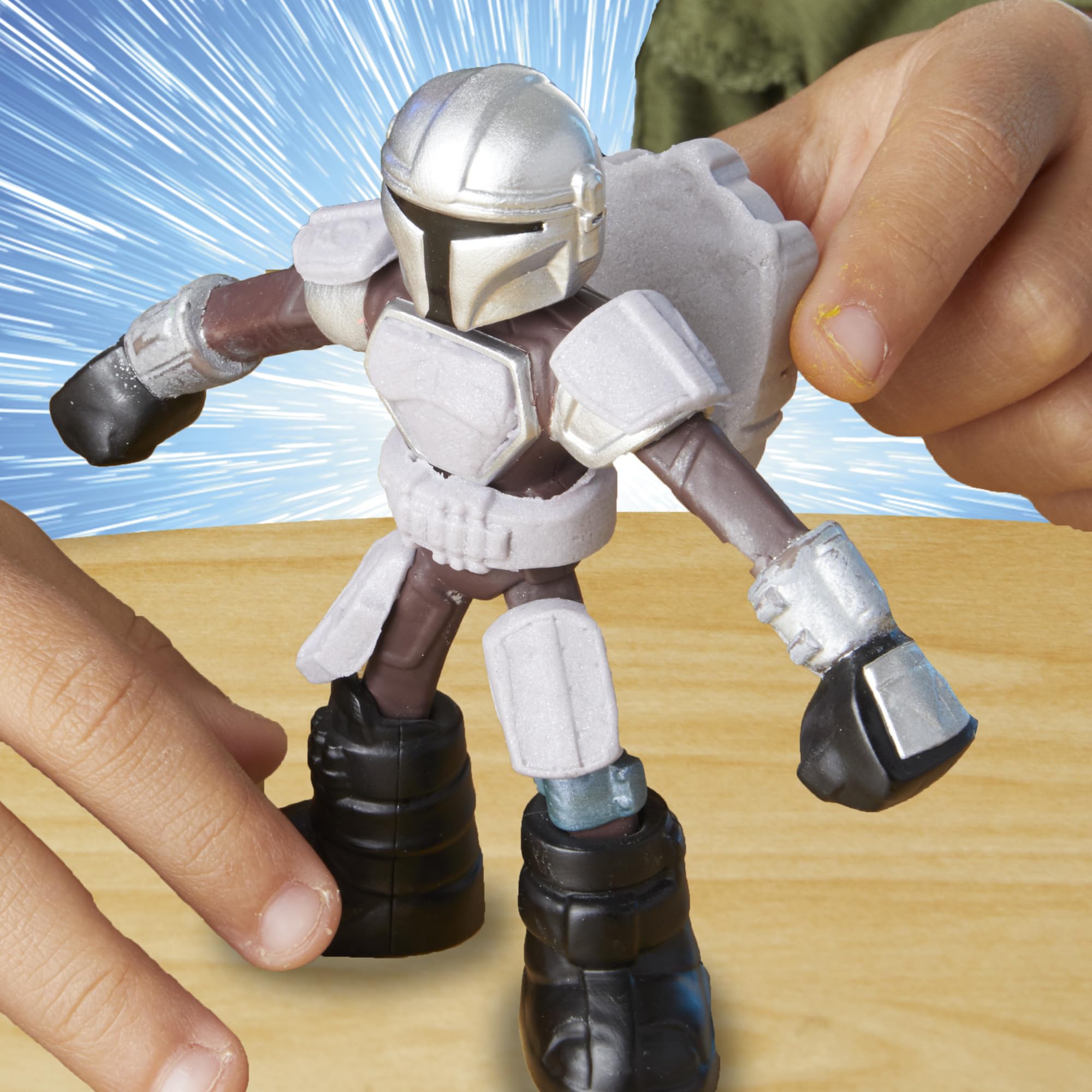 Play-Doh STAR WARS: THE MANDALORIAN Launching Speeder Playset - Action Figures & Vehicle for Kids 4+ 9