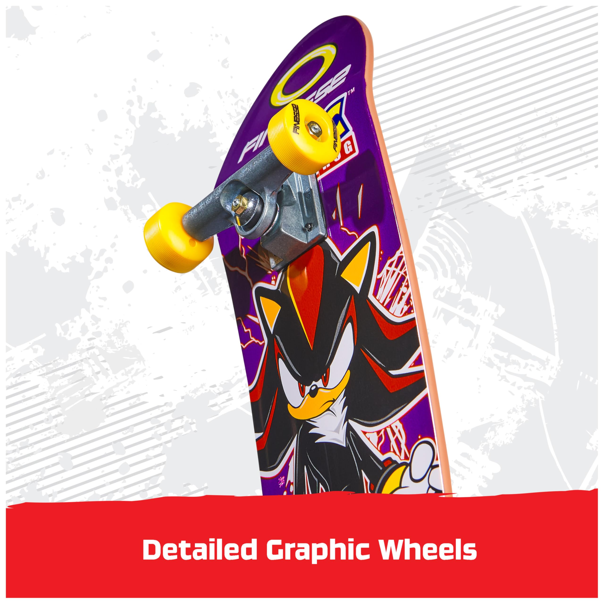 Tech Deck Finesse X Sonic Handboard - 9x Size Mini Skateboard | Die-Cast Trucks | Age 6+ 9