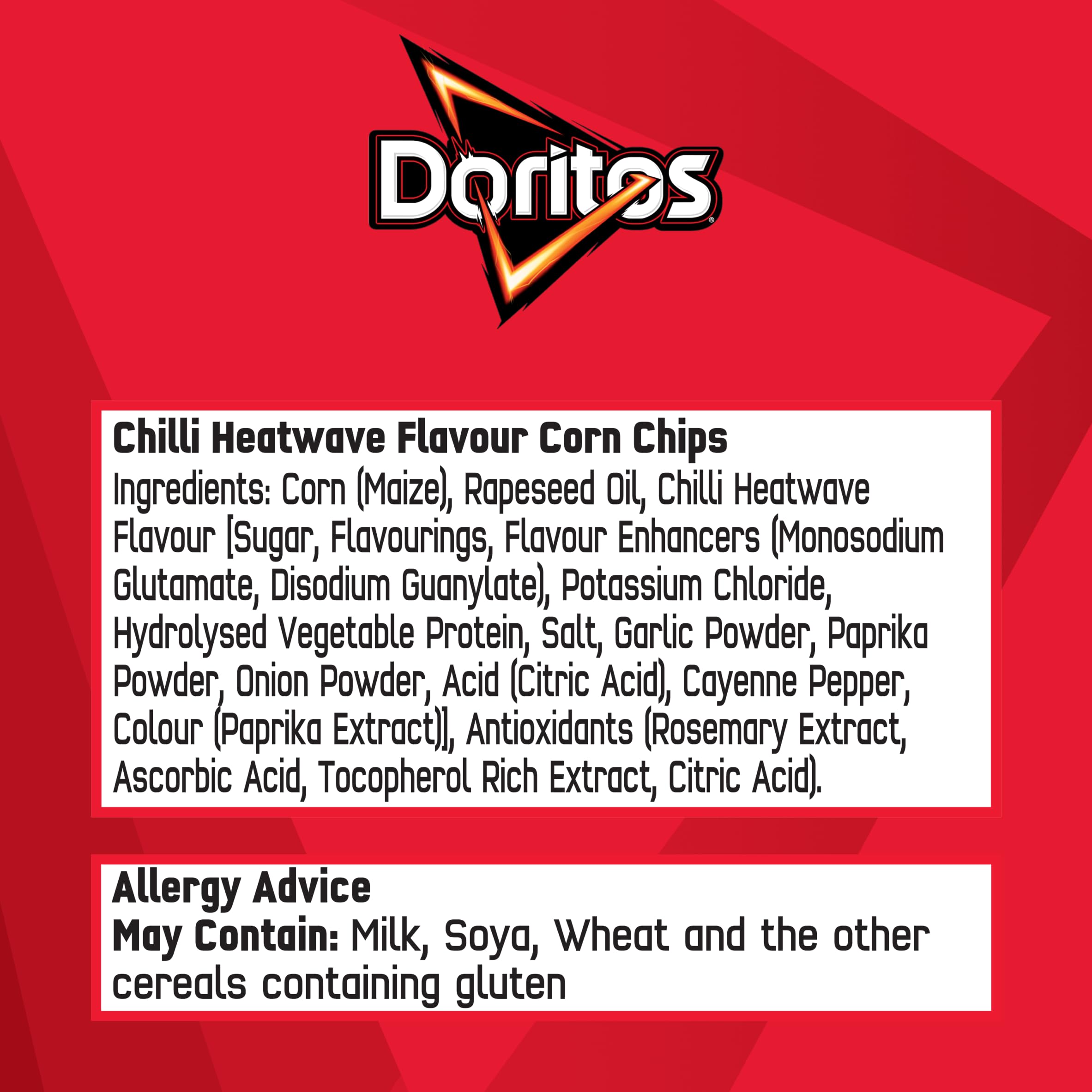 Doritos Chilli Heatwave Crisps - 44g Single Bag