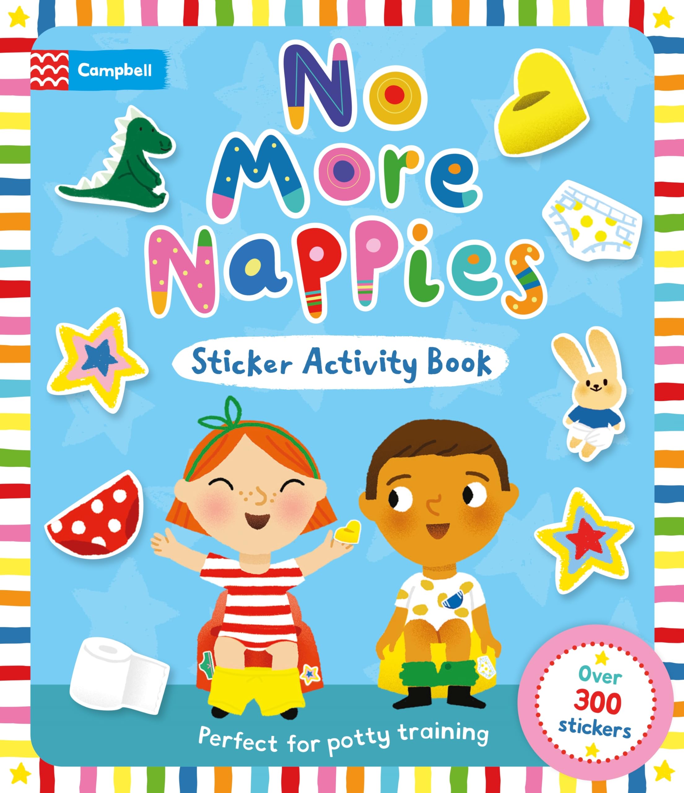Campbell Books No More Nappies Sticker Activity Book - Ages 3-5 | 32 Pages | English