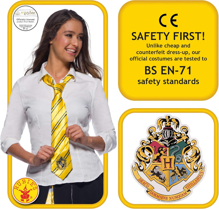 Rubie's Harry Potter Hufflepuff Costume - One Size Fits Most (Deluxe Tie)