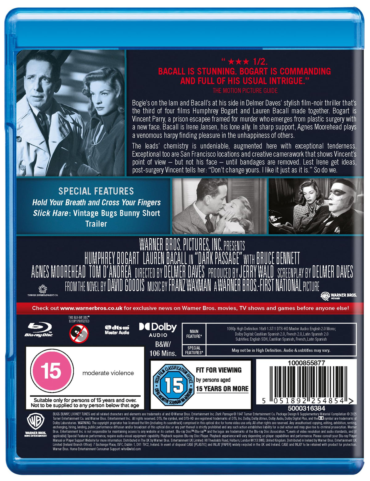 Dark Passage [Blu-ray] [Region B]