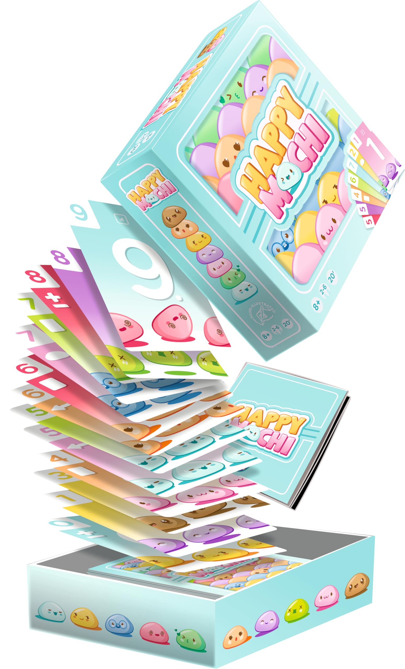 Zygomatic Happy Mochi Family Card Game | Ages 8+ | 2-6 Players | 71 Cards 2