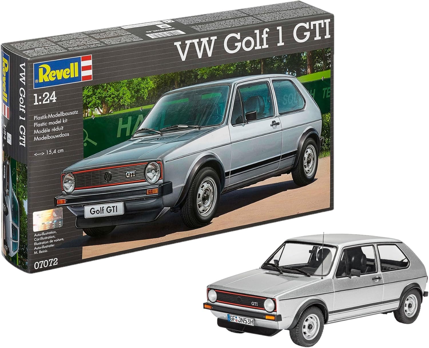 Revell VW Golf 1 GTI Model Kit - 121-Piece Building Set for Ages 10+