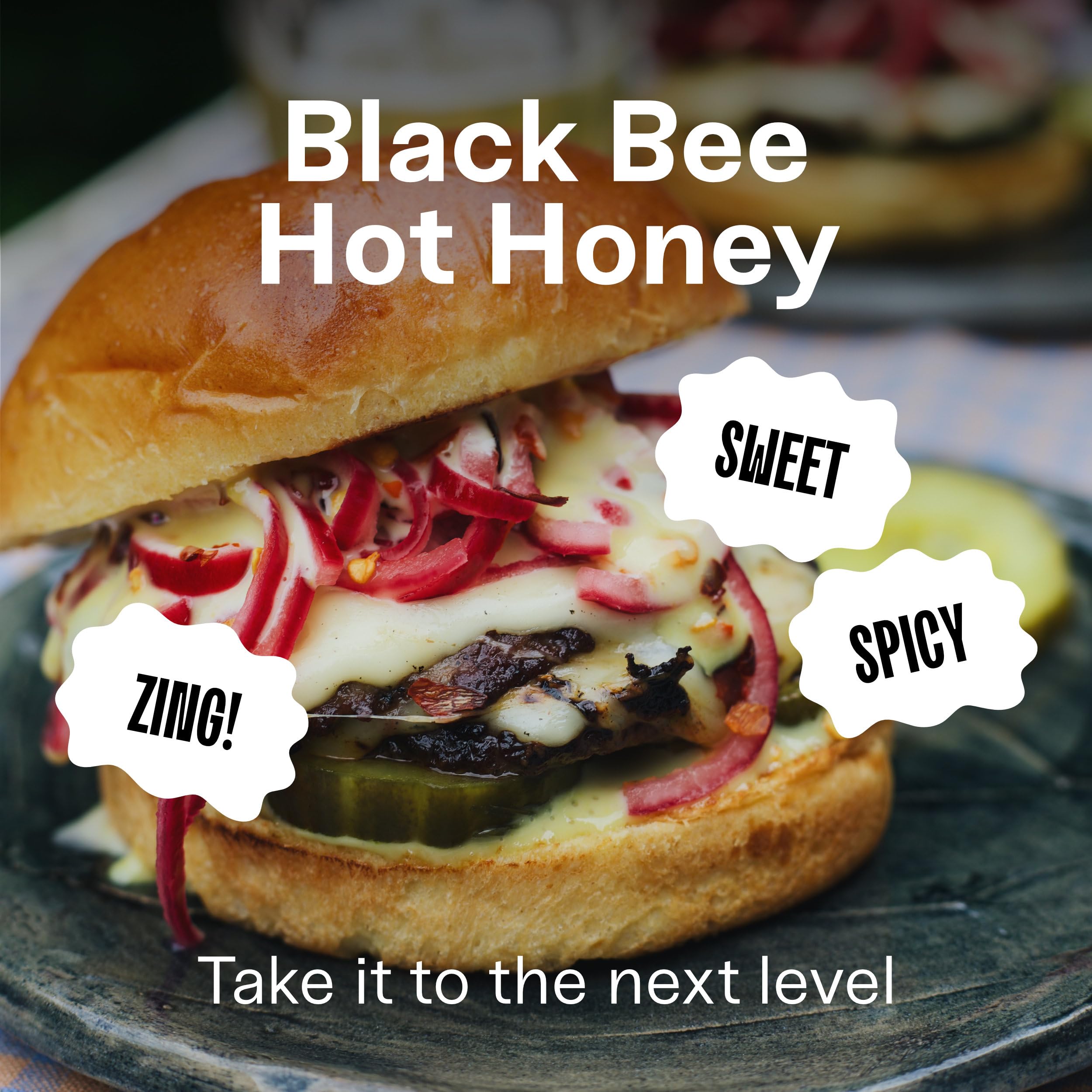 Black Bee Hot Honey with Habanero Chilli - British Wildflower Chilli Honey 3