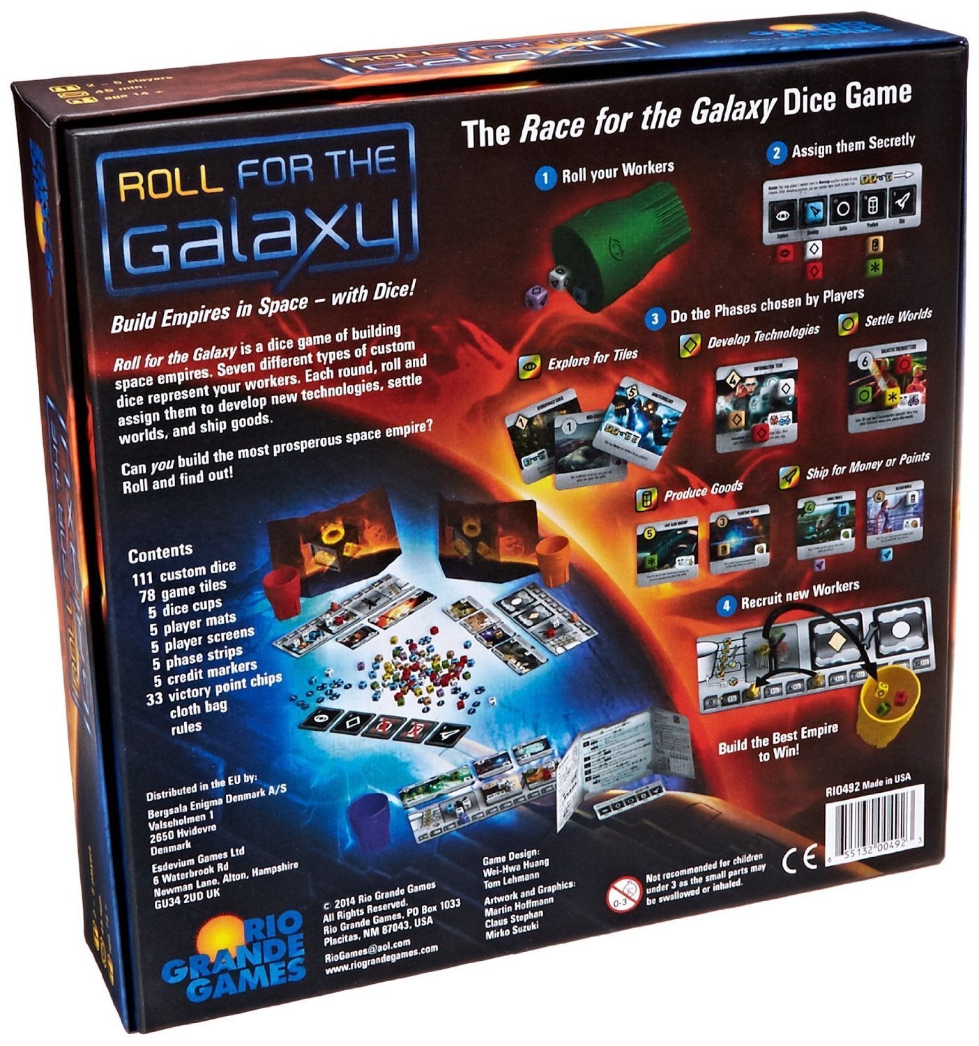 Rio Grande Games Roll for the Galaxy Dice Board Game 9
