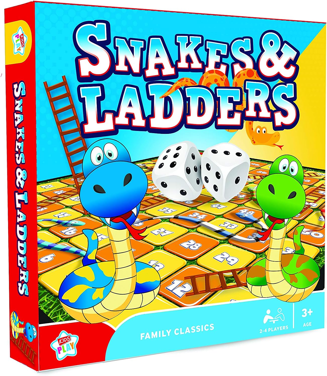 Kids Play - Activity Snake & Ladders Game - Traditional Family Board Games Idea 1