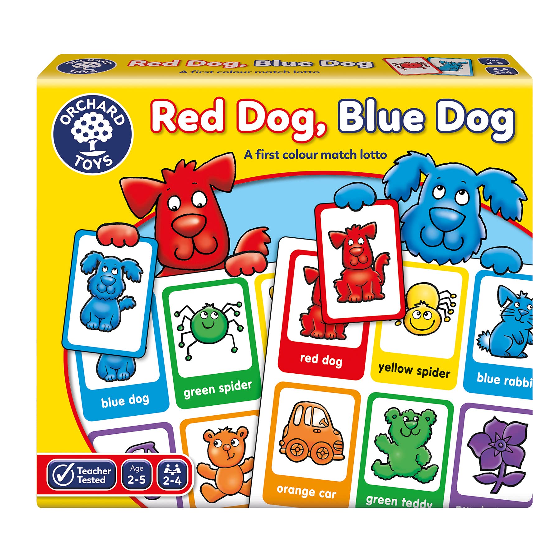 Orchard Toys Red Dog Blue Dog Lotto Game - Matching & Memory for Ages 2-5 | 2-4 Players 1