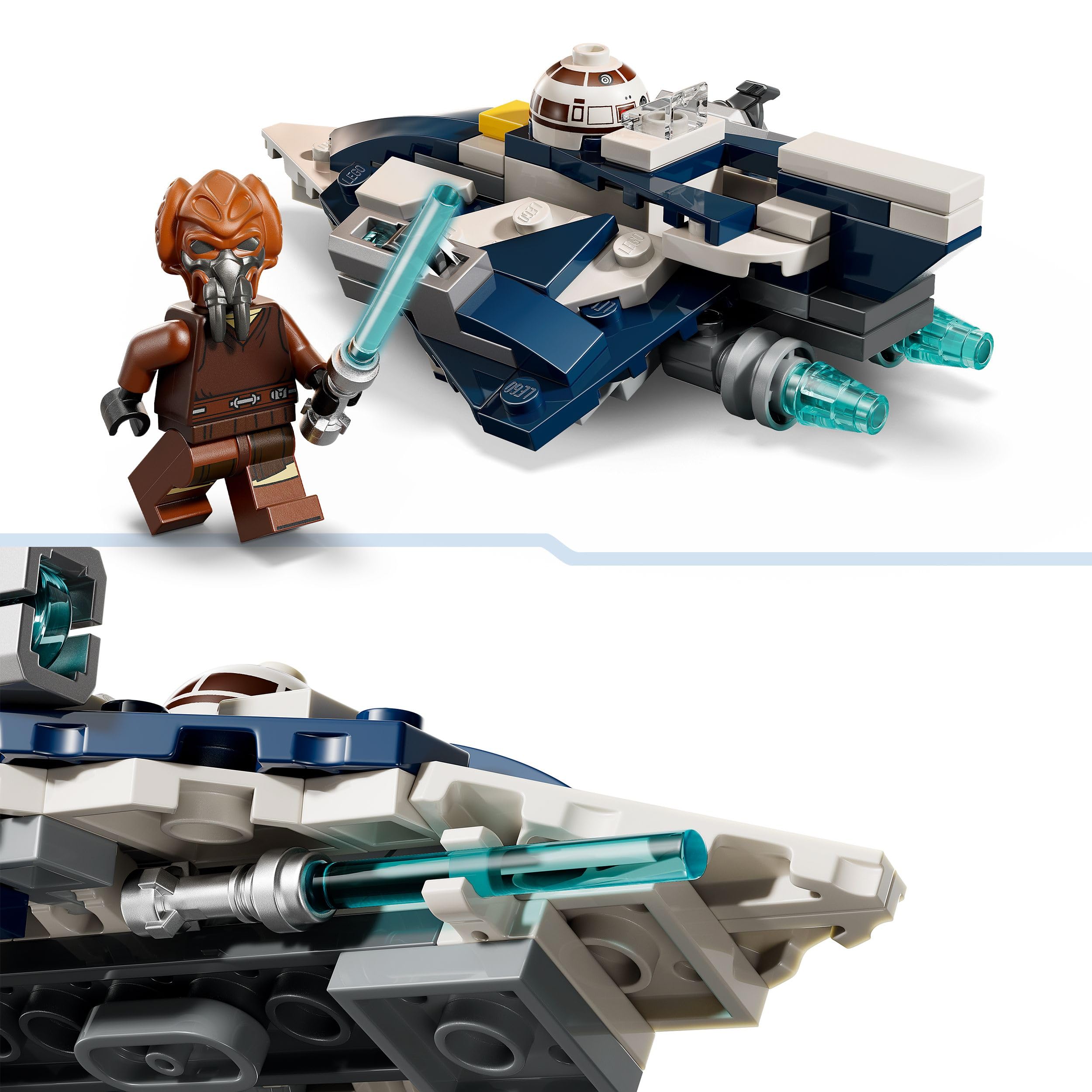 LEGO Star Wars Plo Koons Jedi Starfighter Microfighter – Bauset für Kinder ab 6 Jahren 3