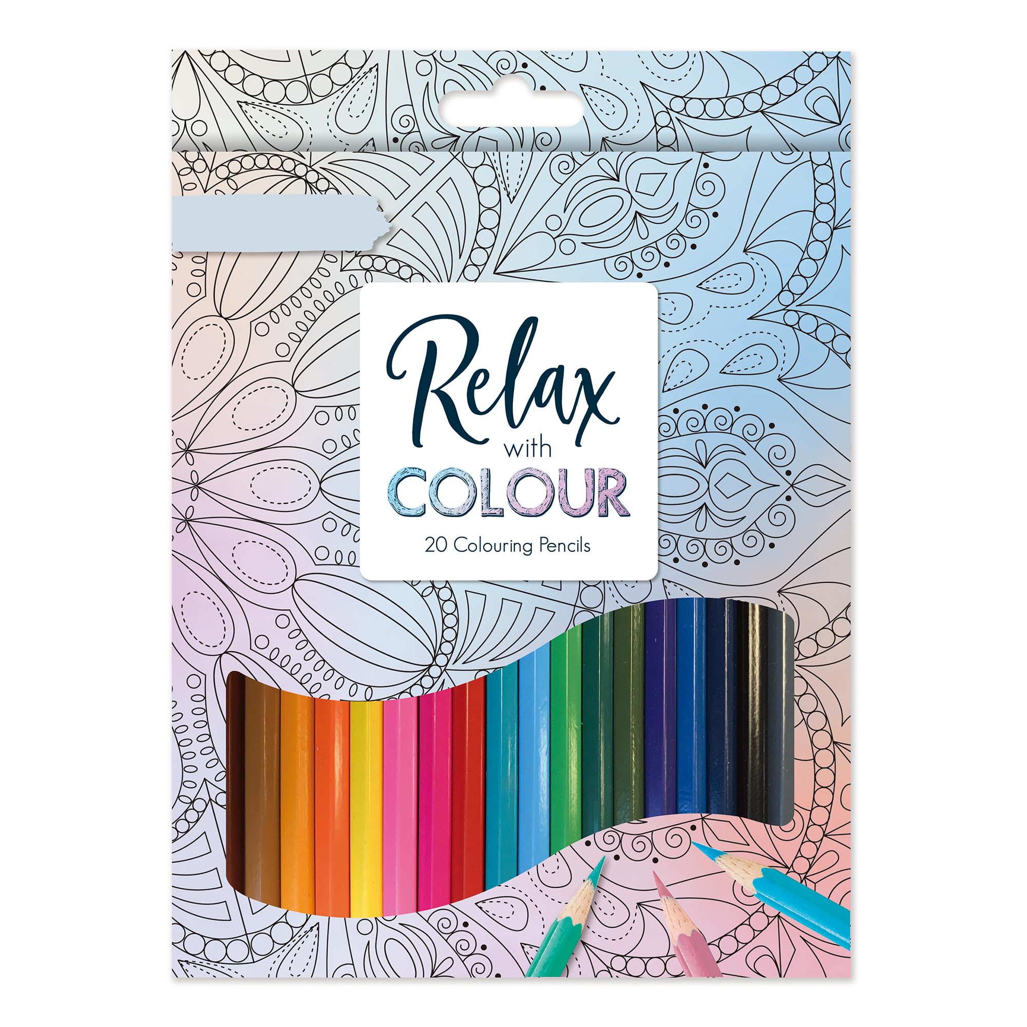 1ABOVE Wooden Colouring Pencils - 20 Assorted Pre-Sharpened Colors | Pigment Ink