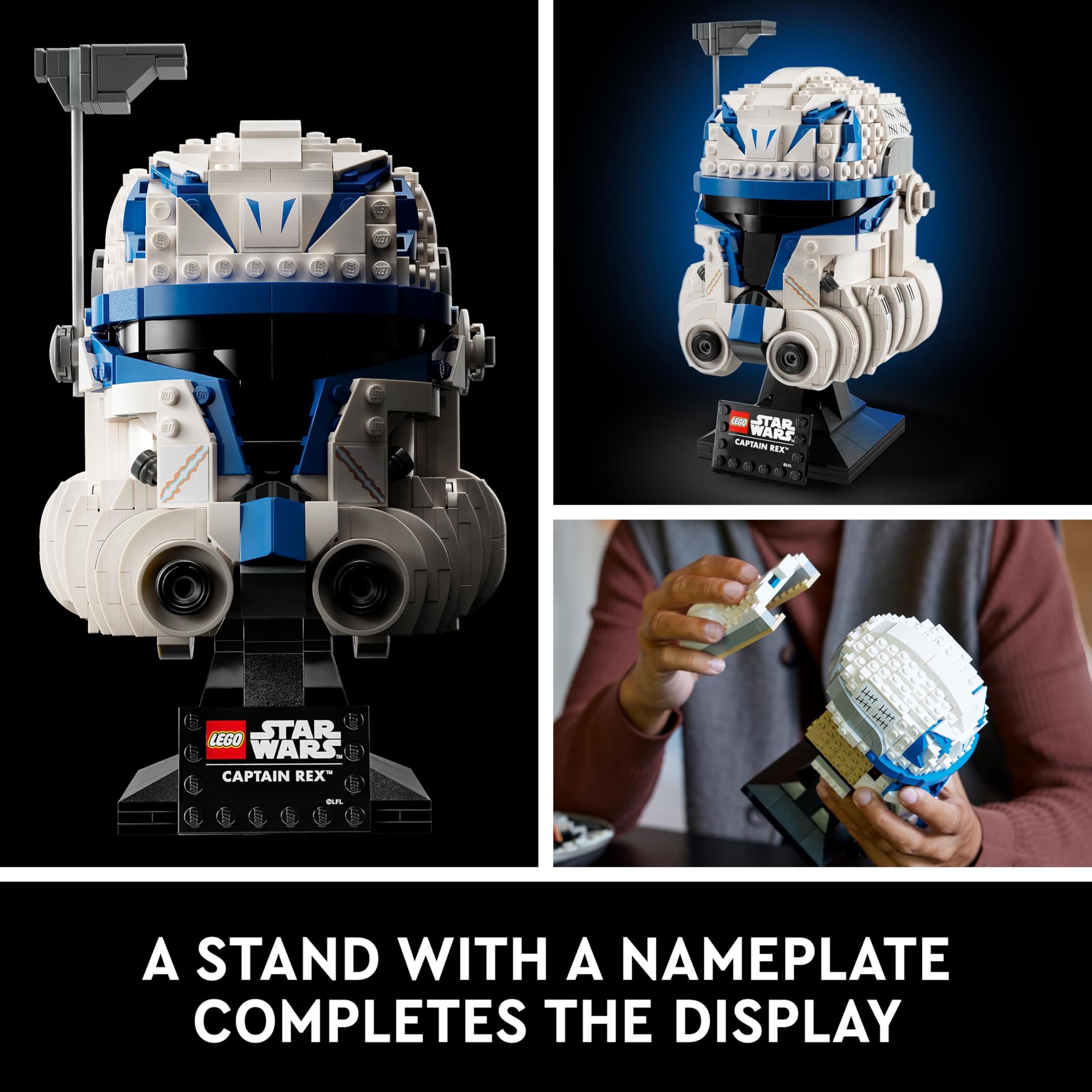 LEGO Star Wars 75349 Captain Rex Helmet Set | 854 Pieces | Ages 18+ 4