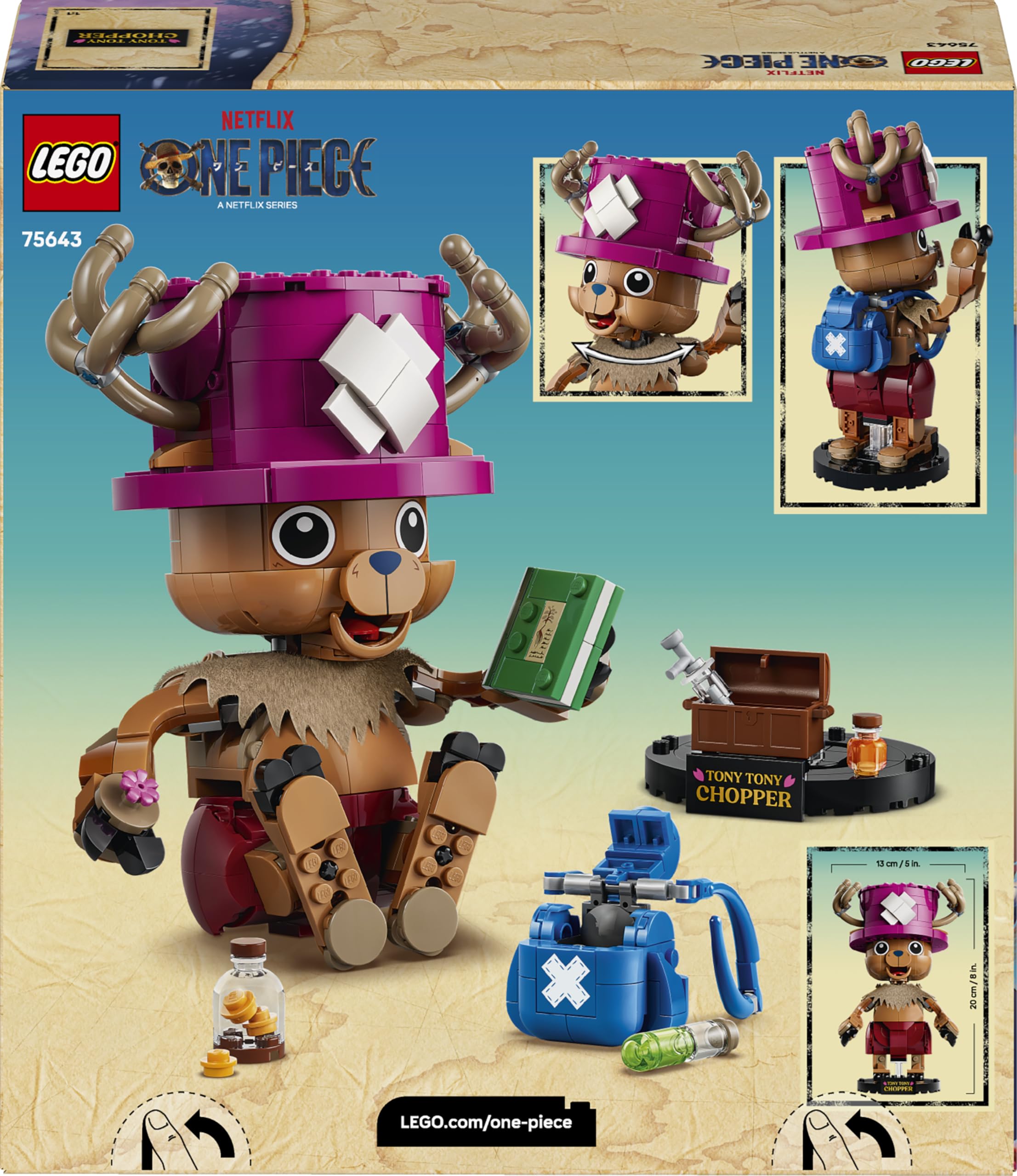 LEGO ONE PIECE Tony Tony Chopper Figure Building Set | Ages 9+ | Model 75643 7