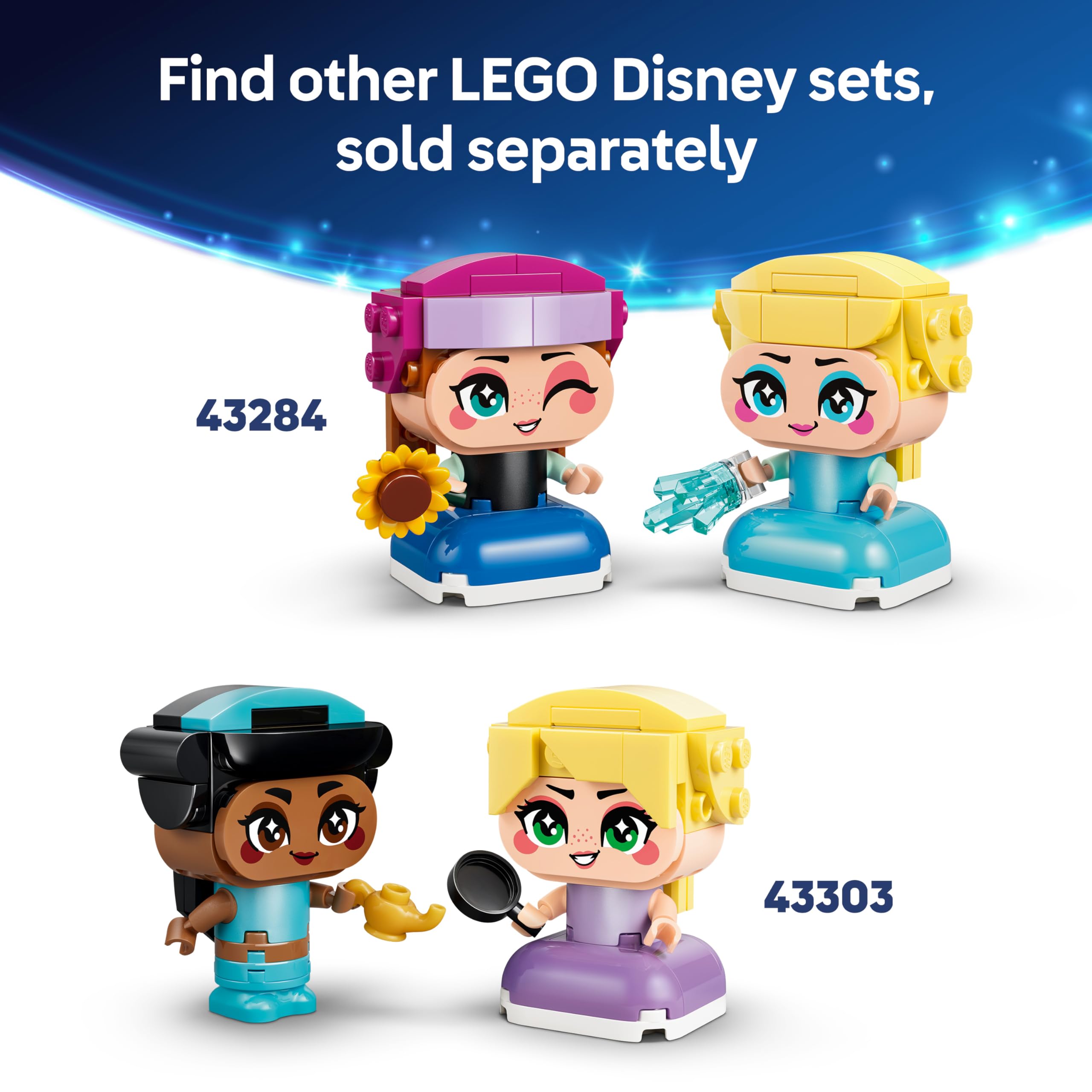 LEGO Disney Princess Mini Belle & Tiana with Castle Building Set | Ages 5+ | Model 43291 7