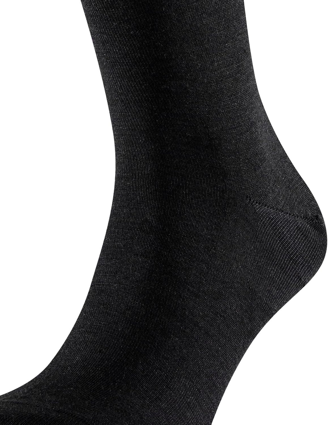 FALKE Men's Airport Socks - Wool Cotton Blend, Black (3000), Size 5.5-6.5, 1 Pair