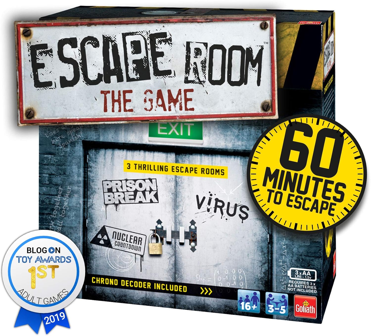 Goliath Games Escape Room: The Game - Vol. 1 | 3 Thrilling Escape Room Challenges for Home Play 1