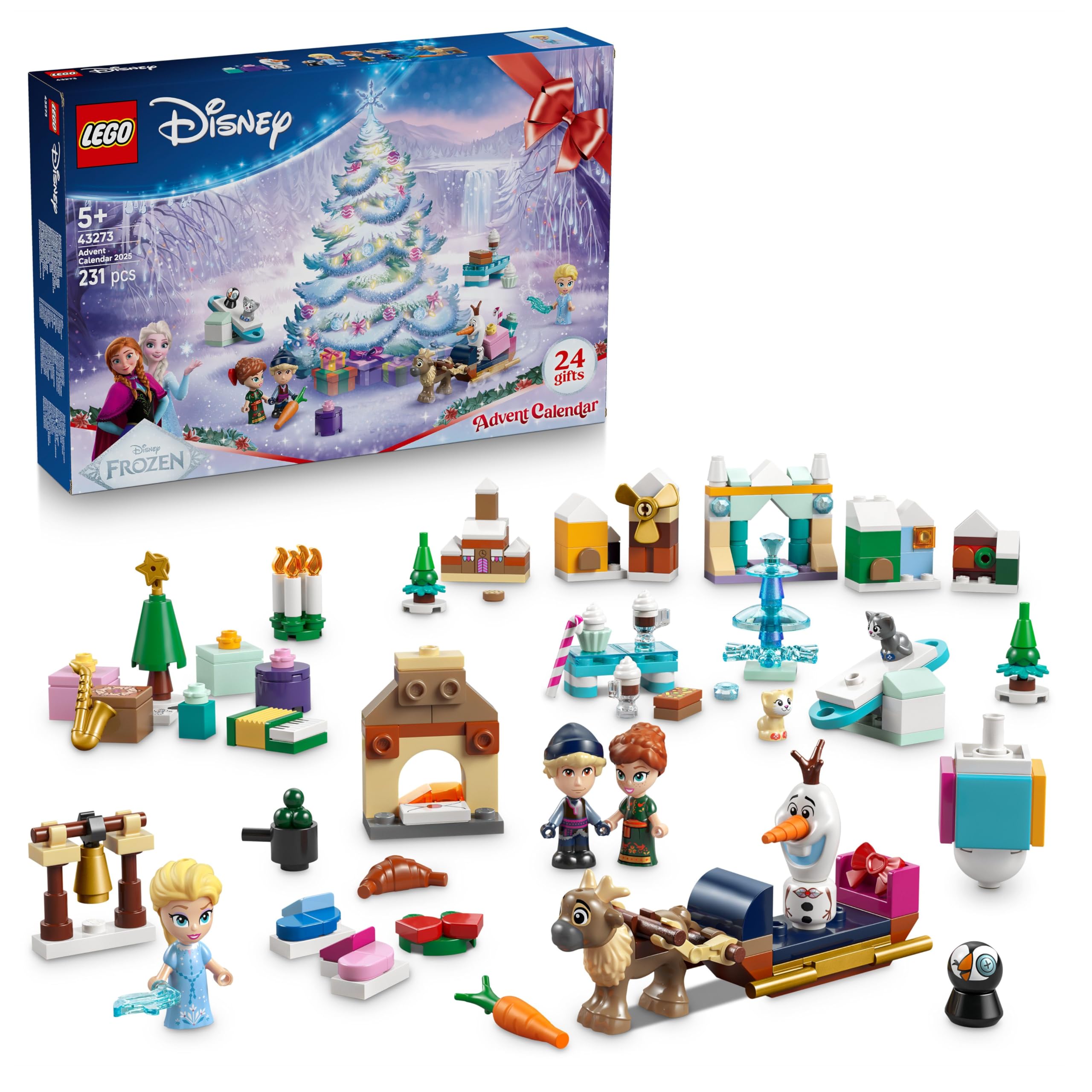 LEGO Disney Frozen Advent Calendar 2025 - Buildable Princess Toys for 5+ Years 1