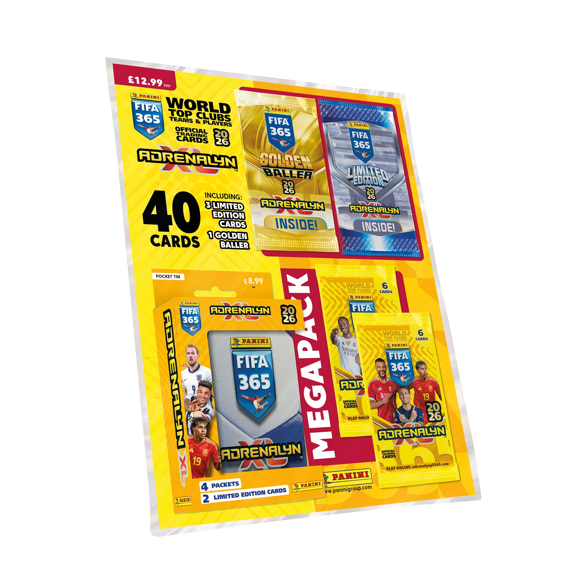 Panini FIFA 365 Adrenalyn XL Trading Cards - Mega Pack Bundle
