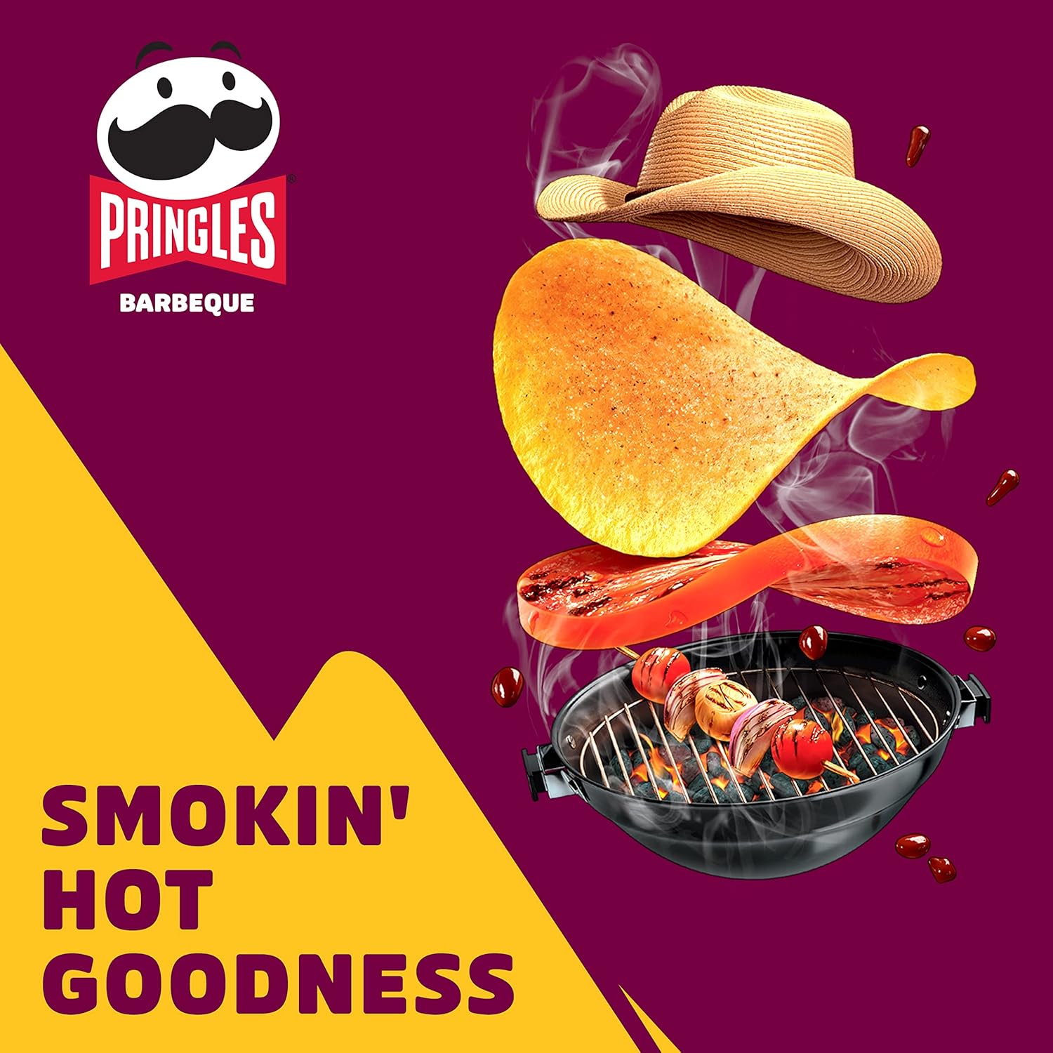 Pringles Texas BBQ Sauce Potato Chips 40 g (Pack of 12) 5