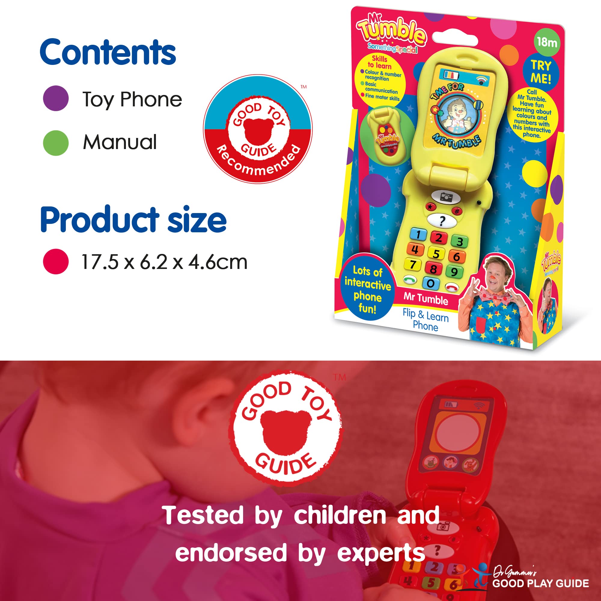 Mr Tumble - Something Special Flip & Learn Toy Phone | Ages 18 Months+ | SS02 5