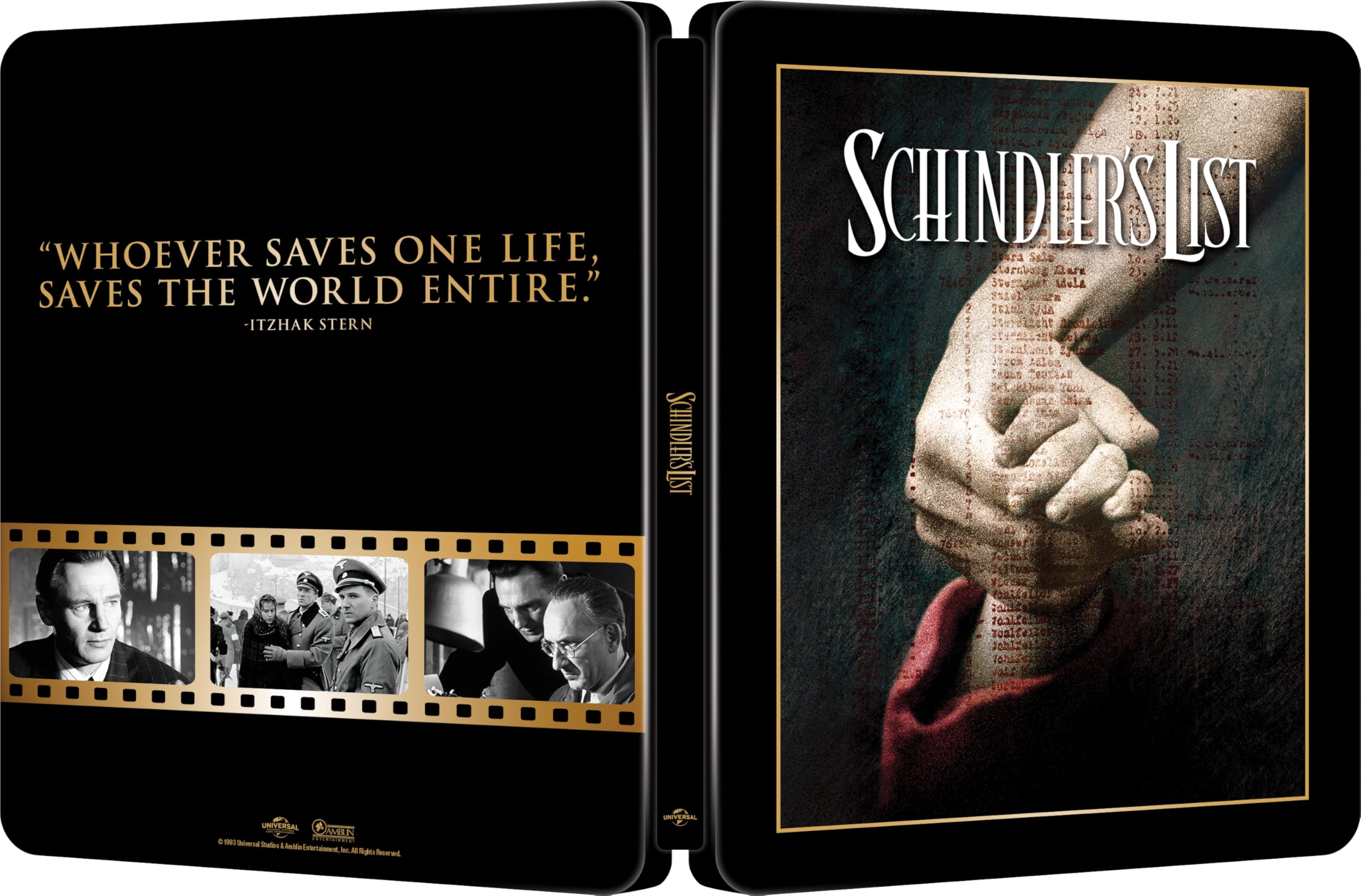 Schindler's List: Theatrical Poster 4K UHD & Blu-Ray Limited Edition Steelb 2