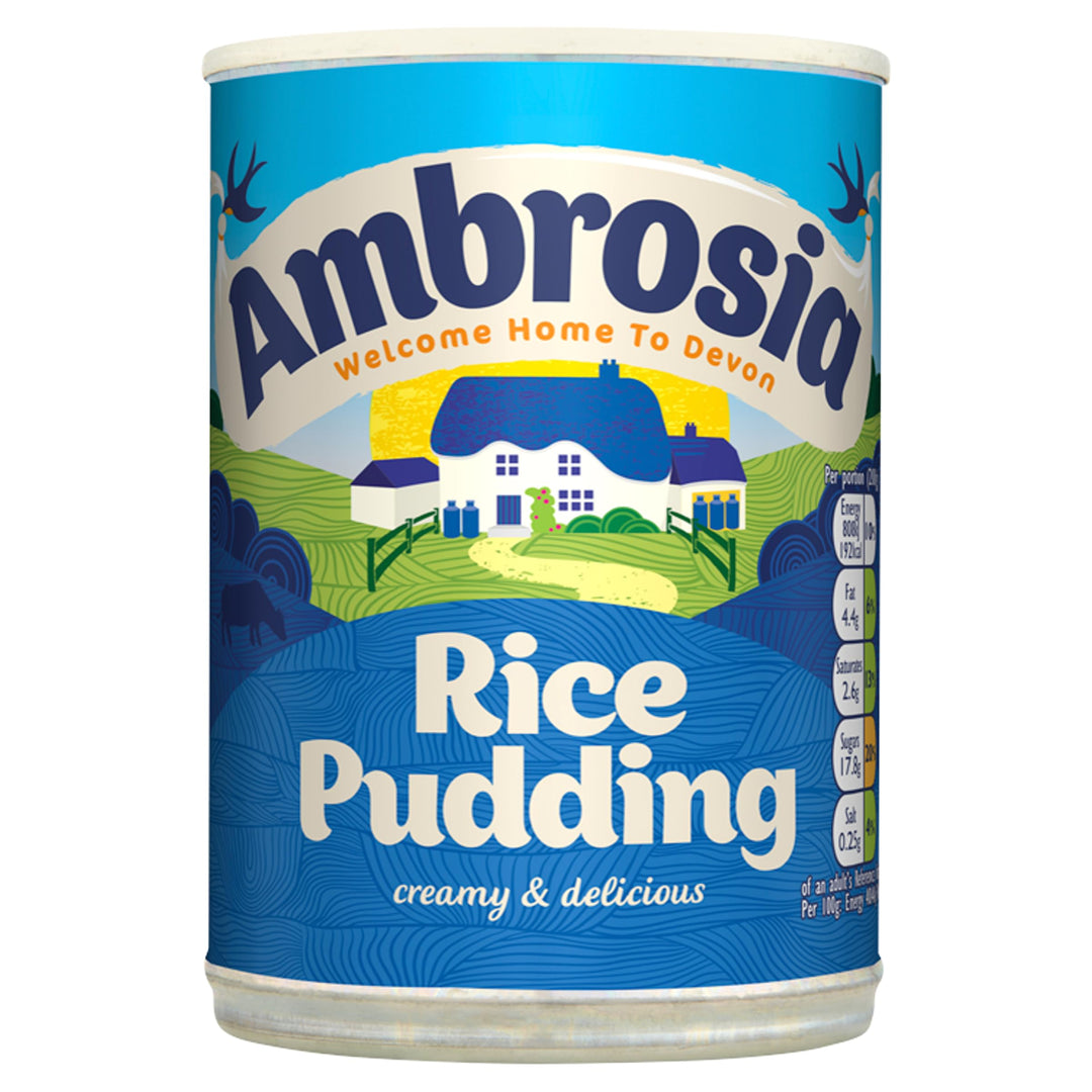 Ambrosia Original Rice Pudding 400g Can - Creamy Ready-to-Eat Dessert