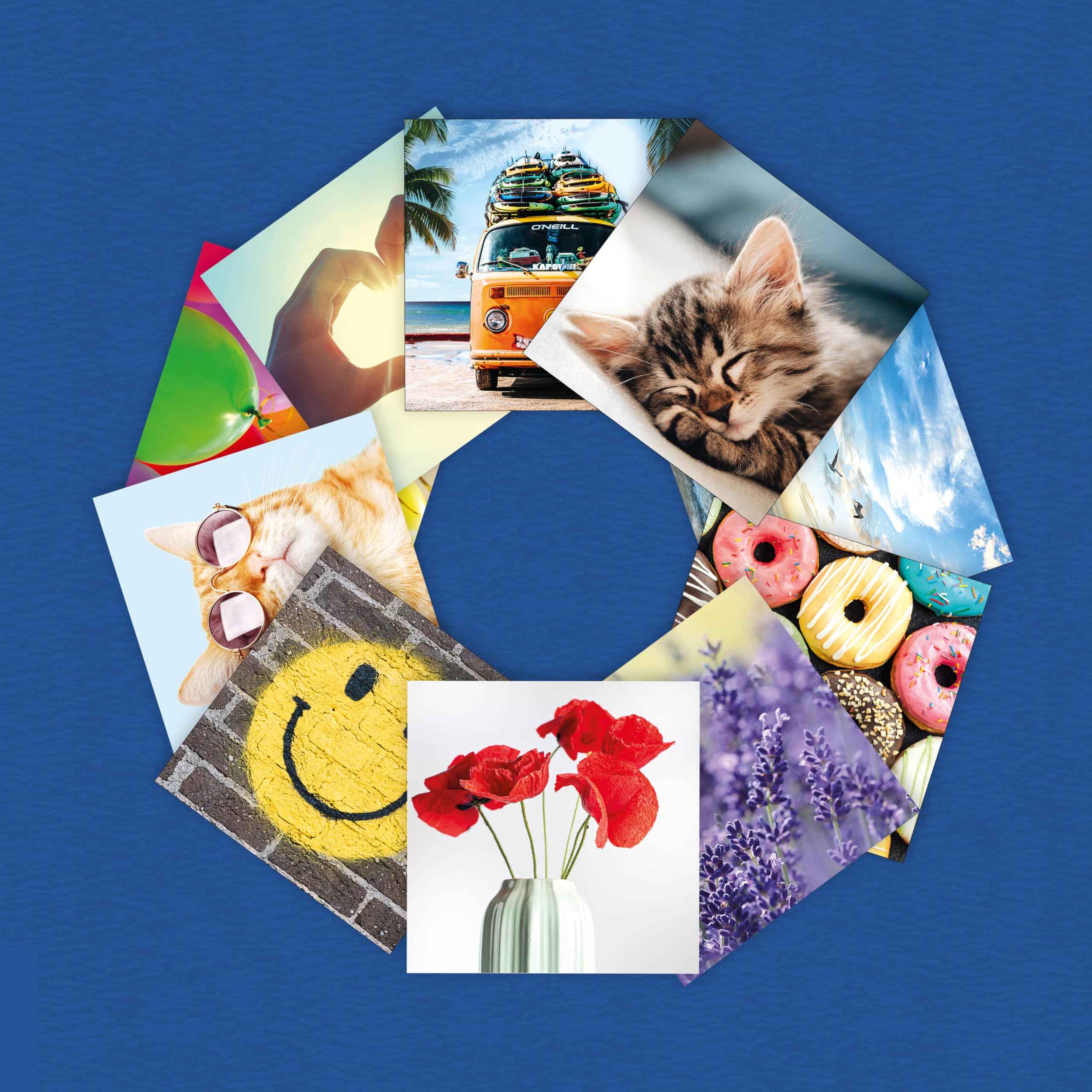 Piccadilly Greetings Assorted Blank Cards Multipack - 20 Cards, 16x16 cm, FSC Mix Approved 2