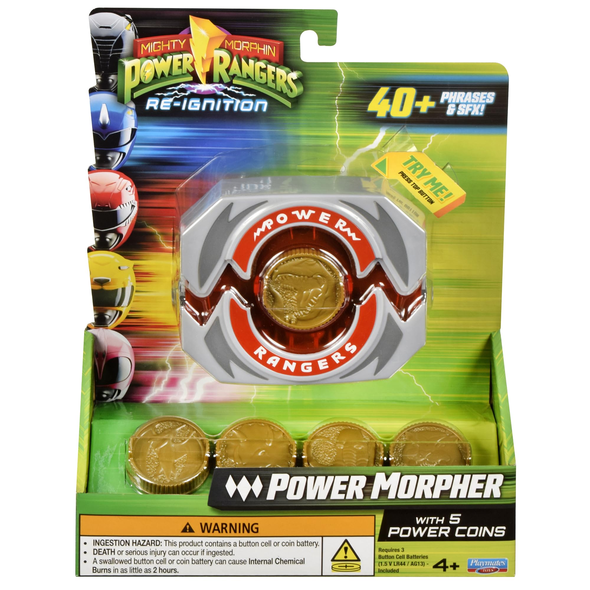 Power Rangers Power Morpher Role Play with 5 Power Coins | Lights & Sounds | Ages 4+