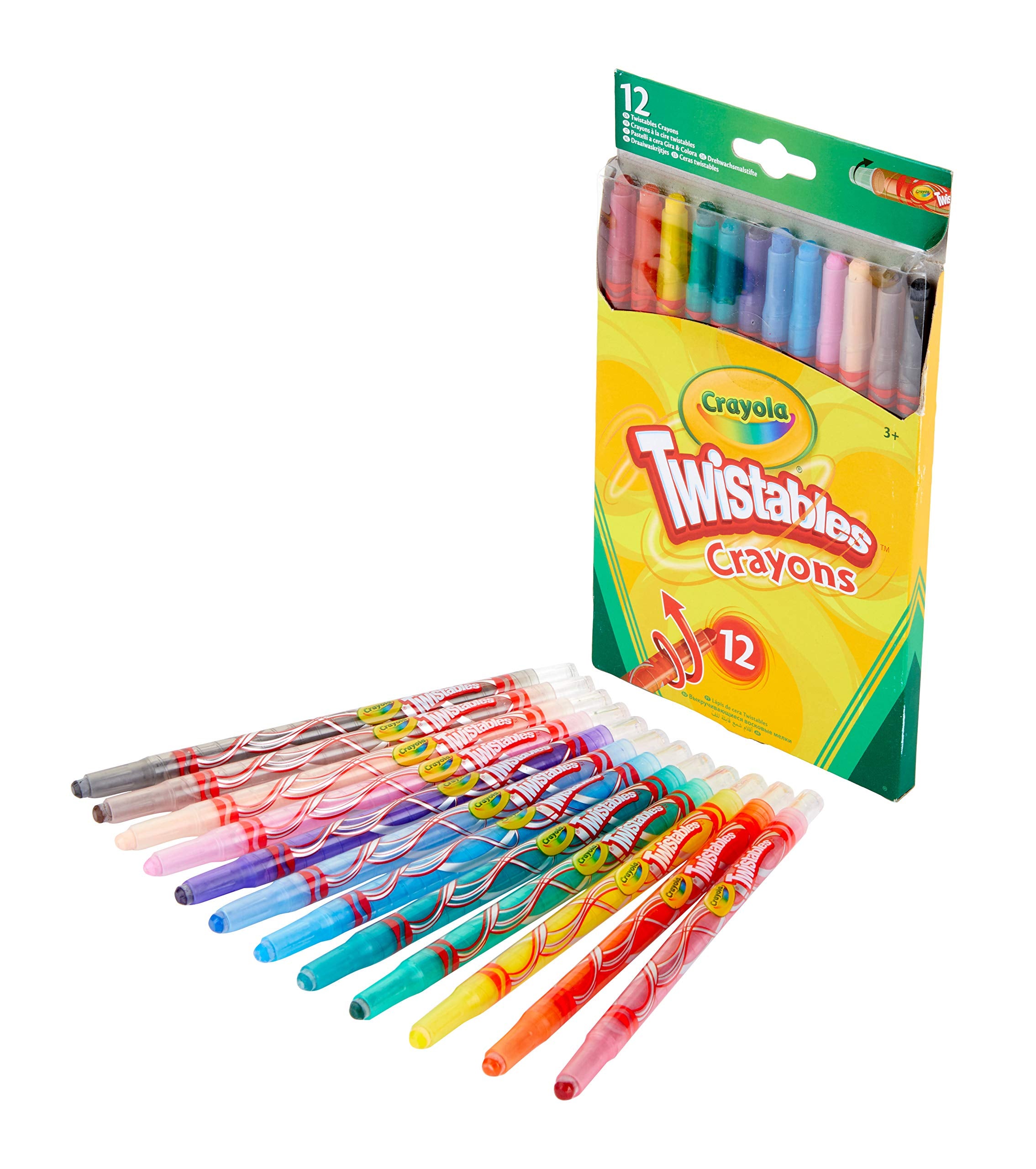 CRAYOLA Twistables Crayons - 12 Vibrant Colors | No Sharpening Needed | Ages 3+ 3