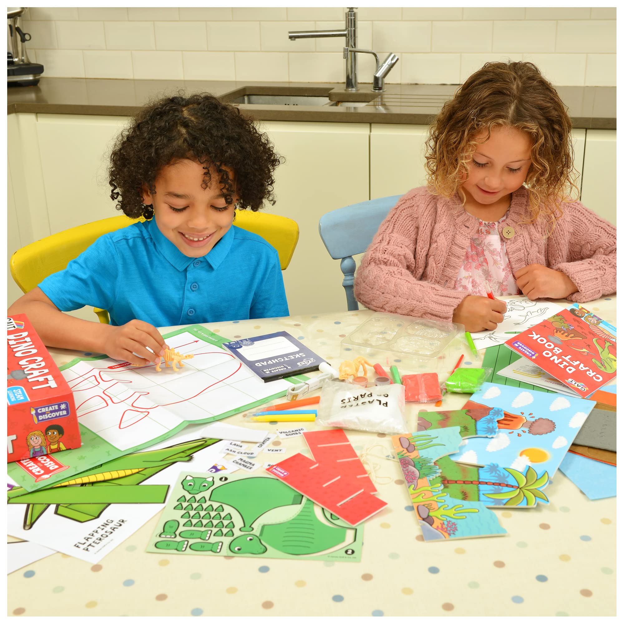 Galt Dino Craft - STEAM Learning Papercraft Kit for Ages 5+ 3