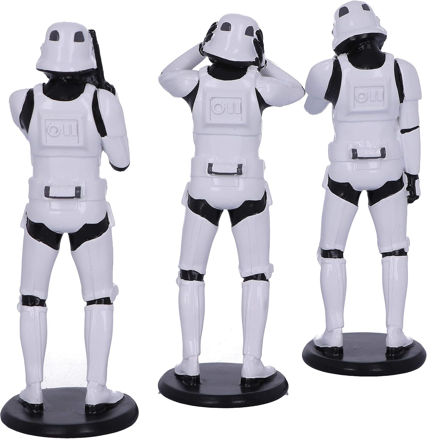 Nemesis Now Three Wise Stormtroopers - See No Evil, Hear No Evil, Speak No Evil Sci-Fi Figurine Trio 7