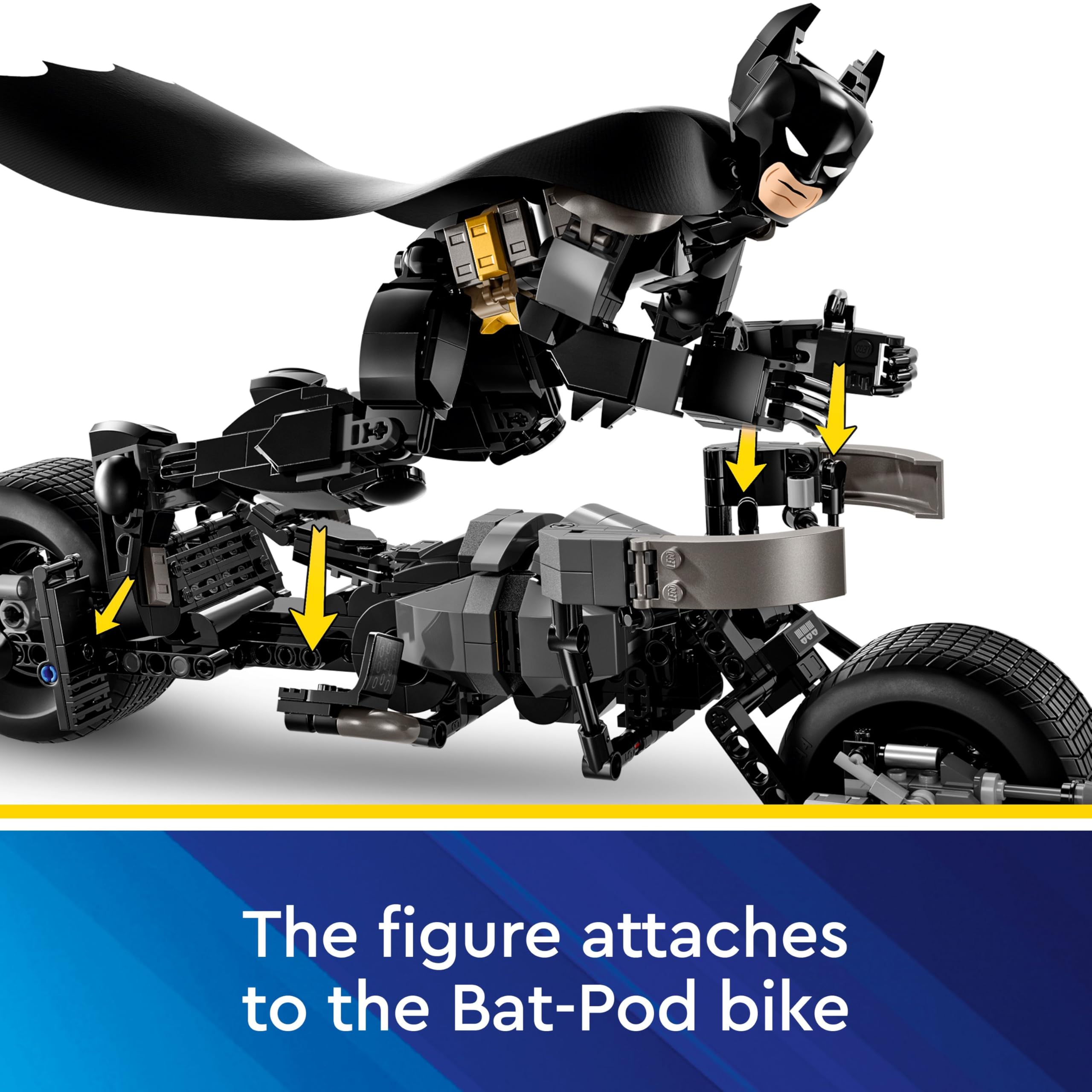 LEGO DC Batman Construction Figure & Bat-Pod Bike Set - Buildable Action Figure for Ages 12+ 5