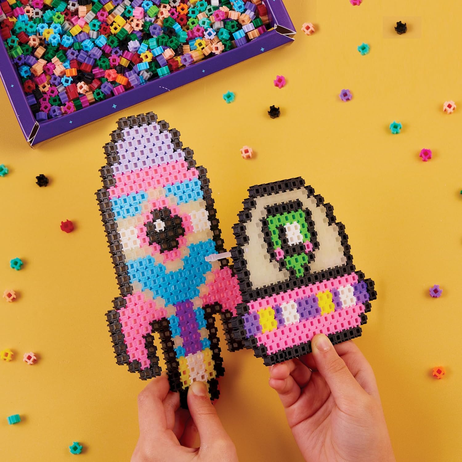 Character Options Simbrix Theme Pack Glowing Galactic - 1500+ Brix Building Set for Kids 5+ 3