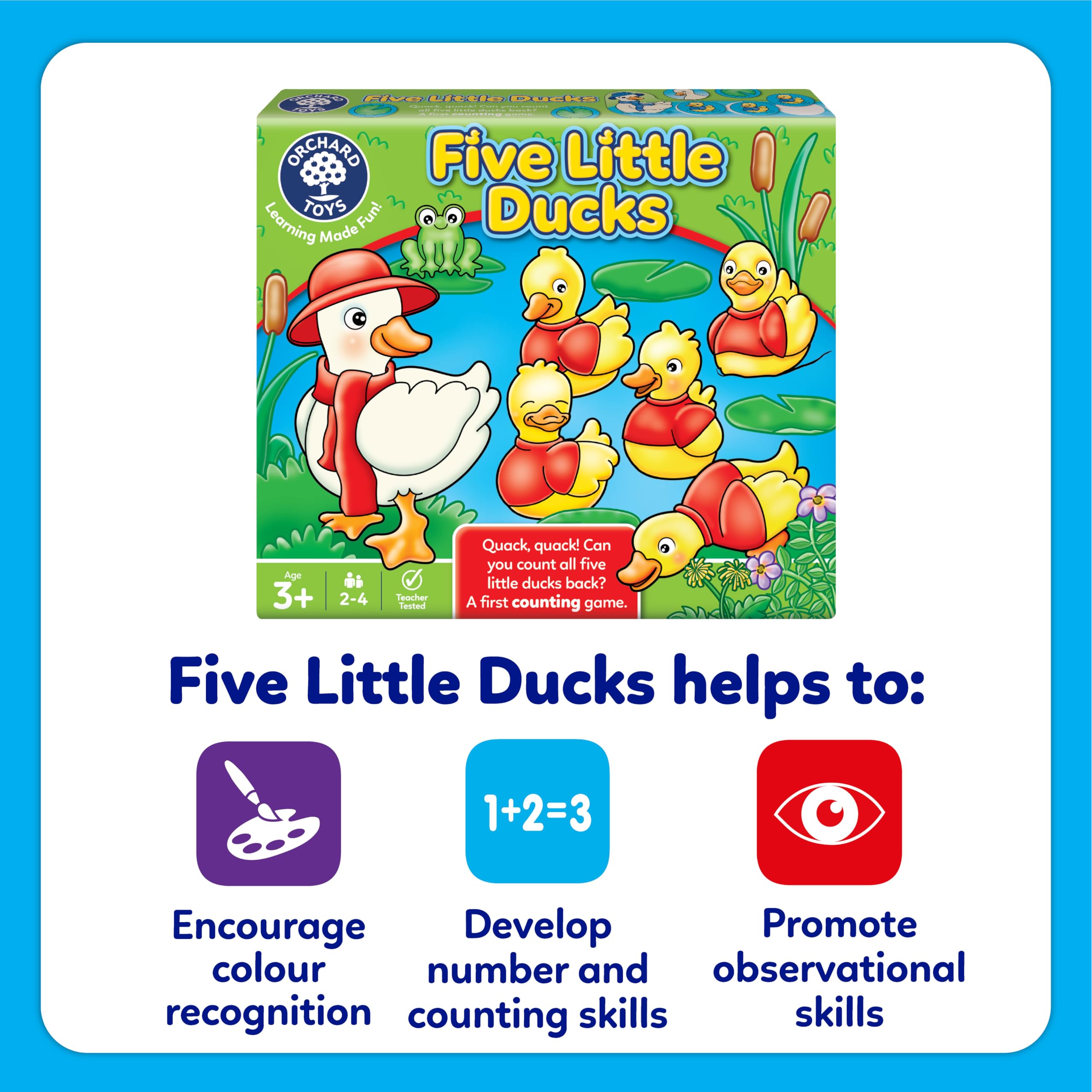 Orchard Toys Five Little Ducks Educational Board Game for Toddlers Ages 3+ 5