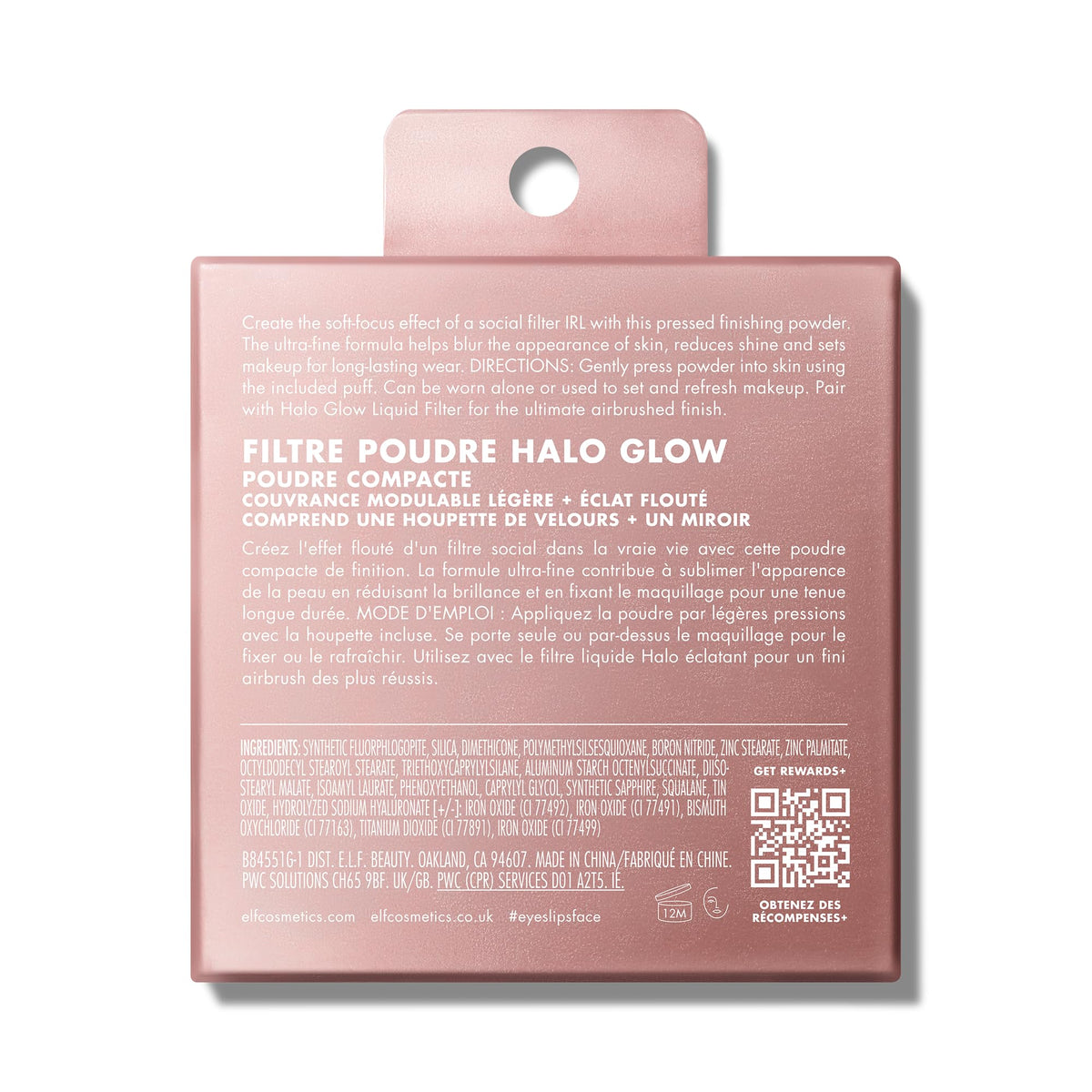 e.l.f. Halo Glow Powder Filter Pressed Finishing Powder - Deep Warm, 20 g