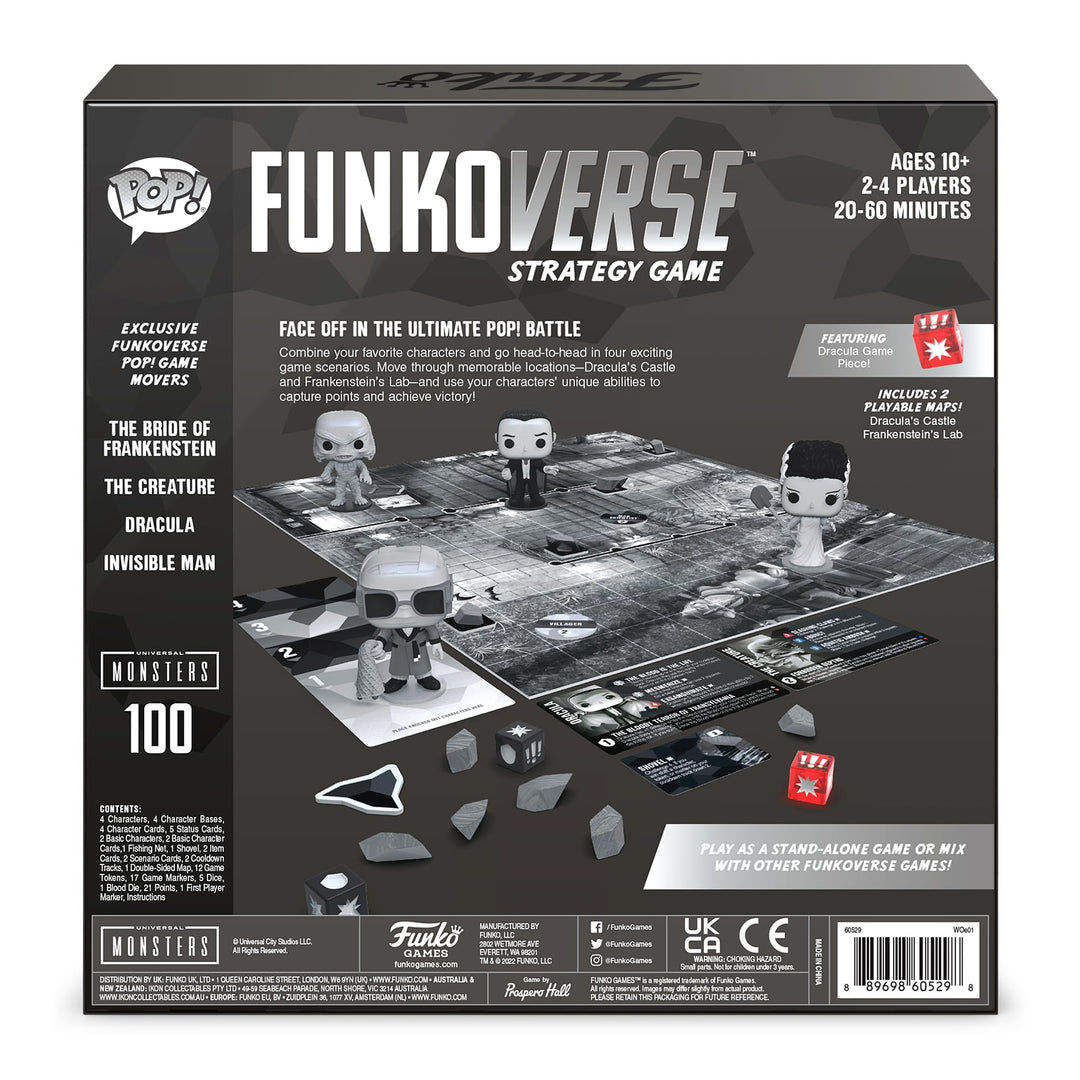 Funko Funkoverse Universal Monsters 4-Pack Strategy Game