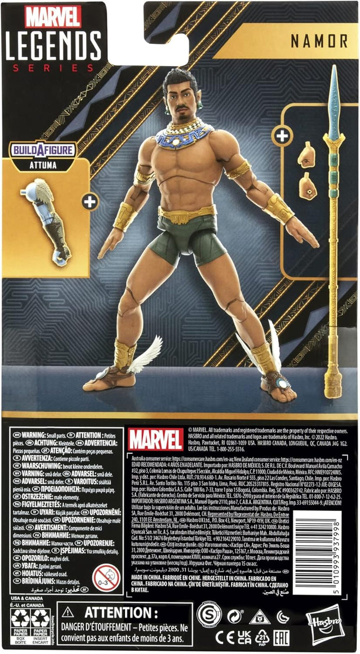 Hasbro Marvel Legends Series Black Panther: Wakanda Forever - Namor 6-inch Action Figure (F3673)