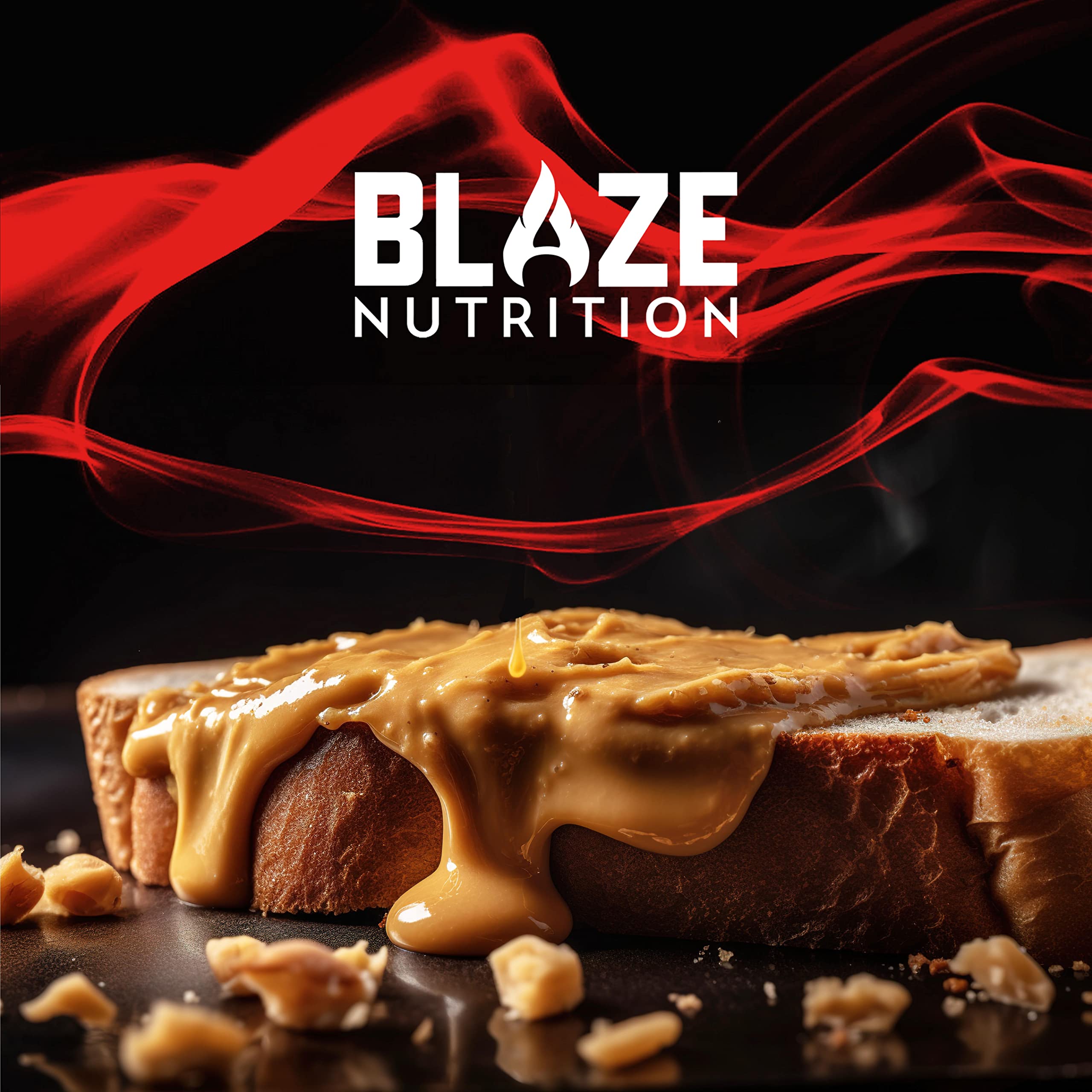 Blaze Nutrition Crunchy Peanut Butter - 1kg, 30% Protein, 100% Roasted Peanuts 6