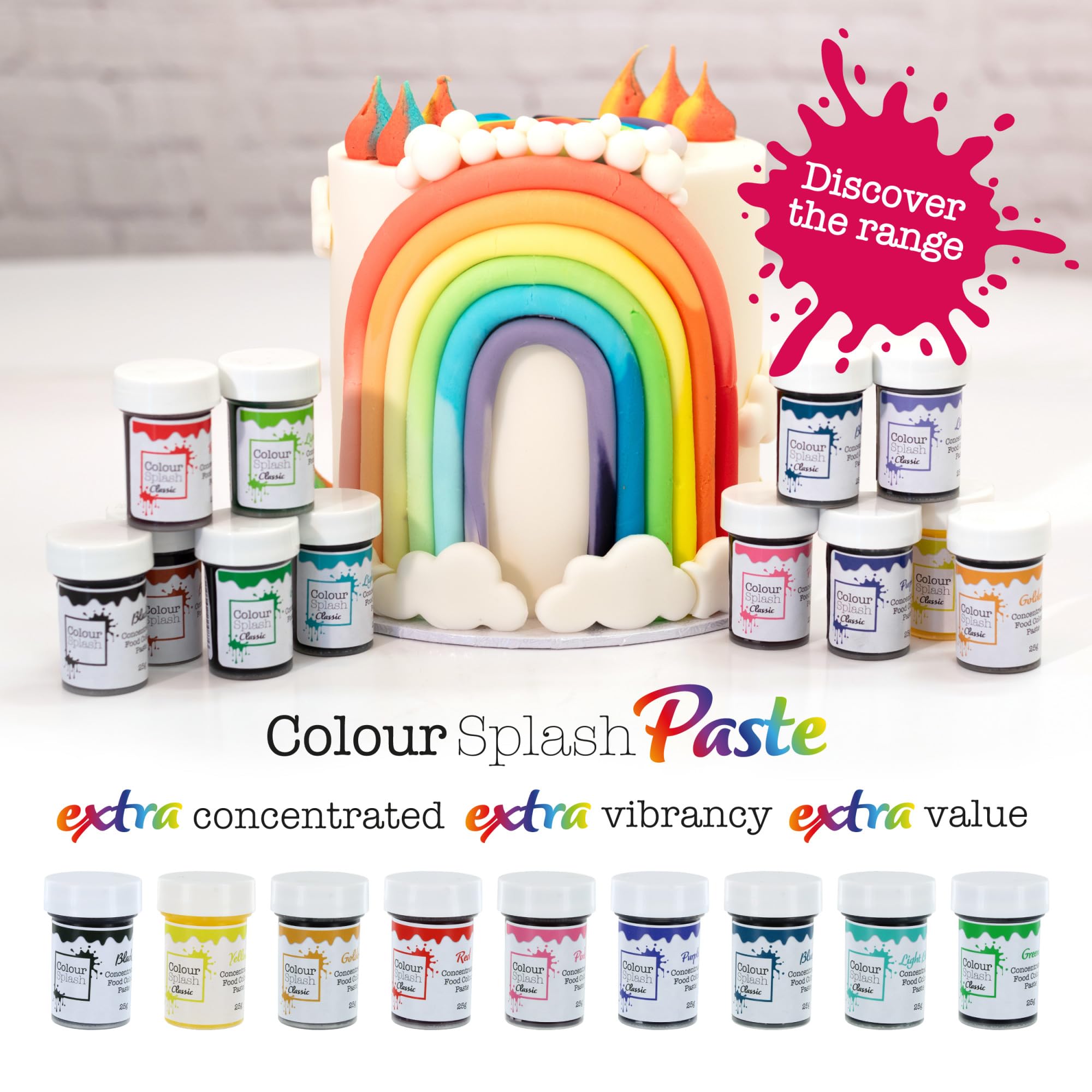 Colour Splash Concentrated Food Colouring Paste - Red | 25g Pot | Vibrant Edible Colour for Fondant & Buttercream 5