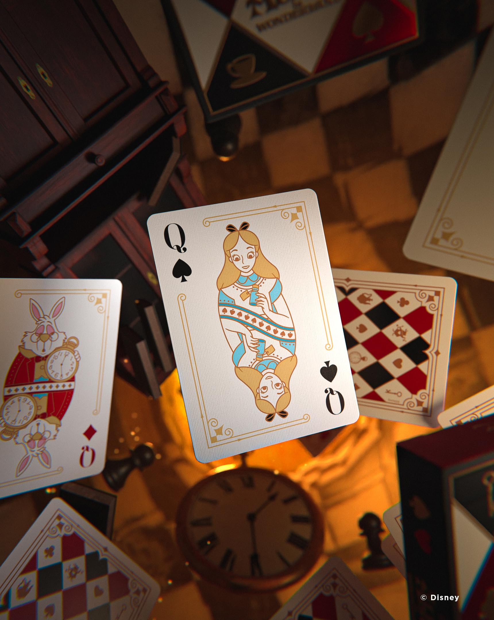 Bicycle Disney Alice in Wonderland Playing Cards - Custom Court Cards | Air Cushion Finish | Made in USA 7