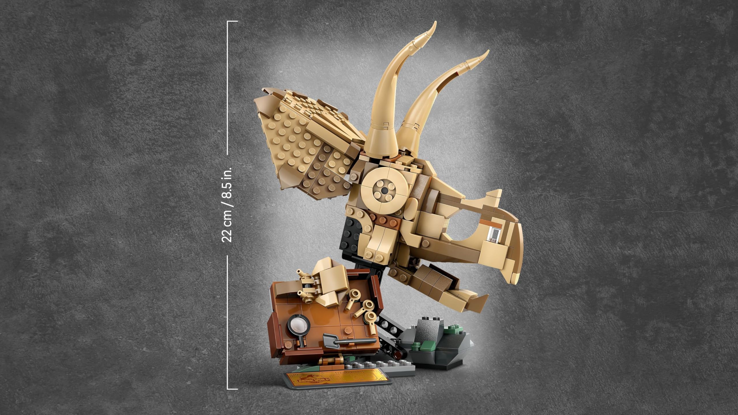 LEGO Jurassic World Dinosaur Fossils: Triceratops Skull Model 76969 Building Set for Ages 9+ 8