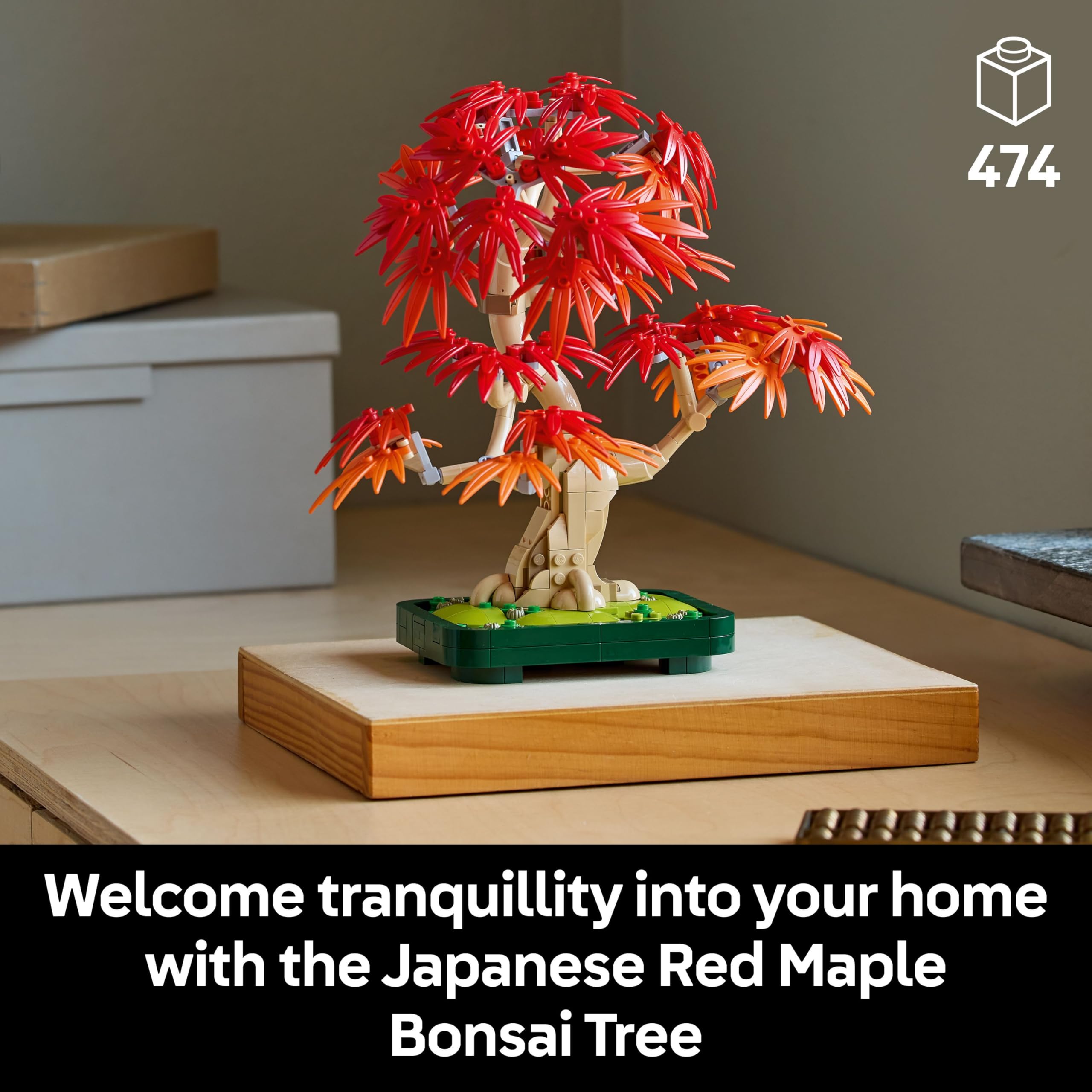 LEGO Botanicals Japanese Red Maple Bonsai Tree Building Set 10348 | Ages 18+