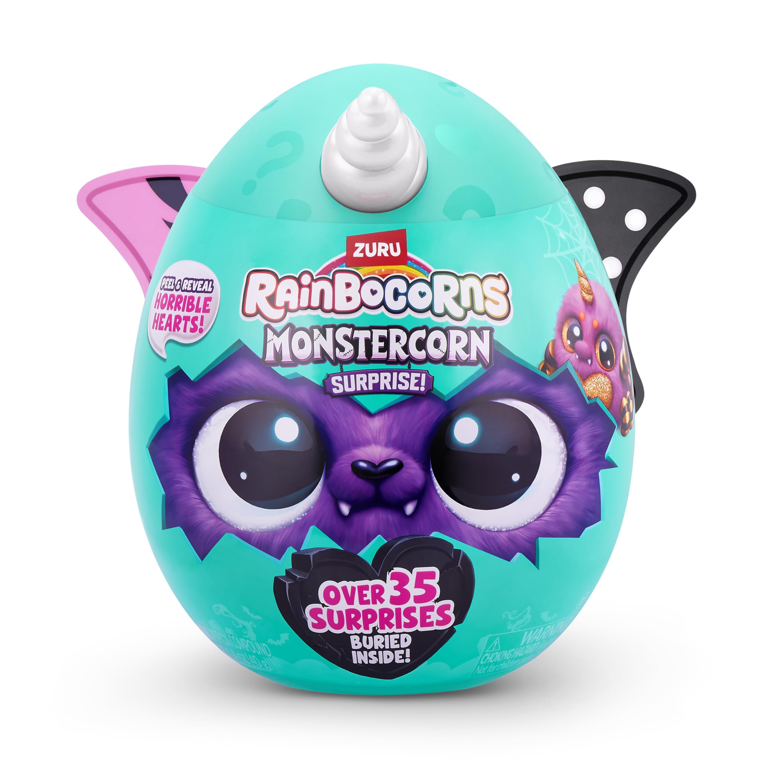 Rainbocorns ZURU Monstercorn Surprise - Cat Plush with 35 Surprises & Glow-in-the-Dark Accessories 9