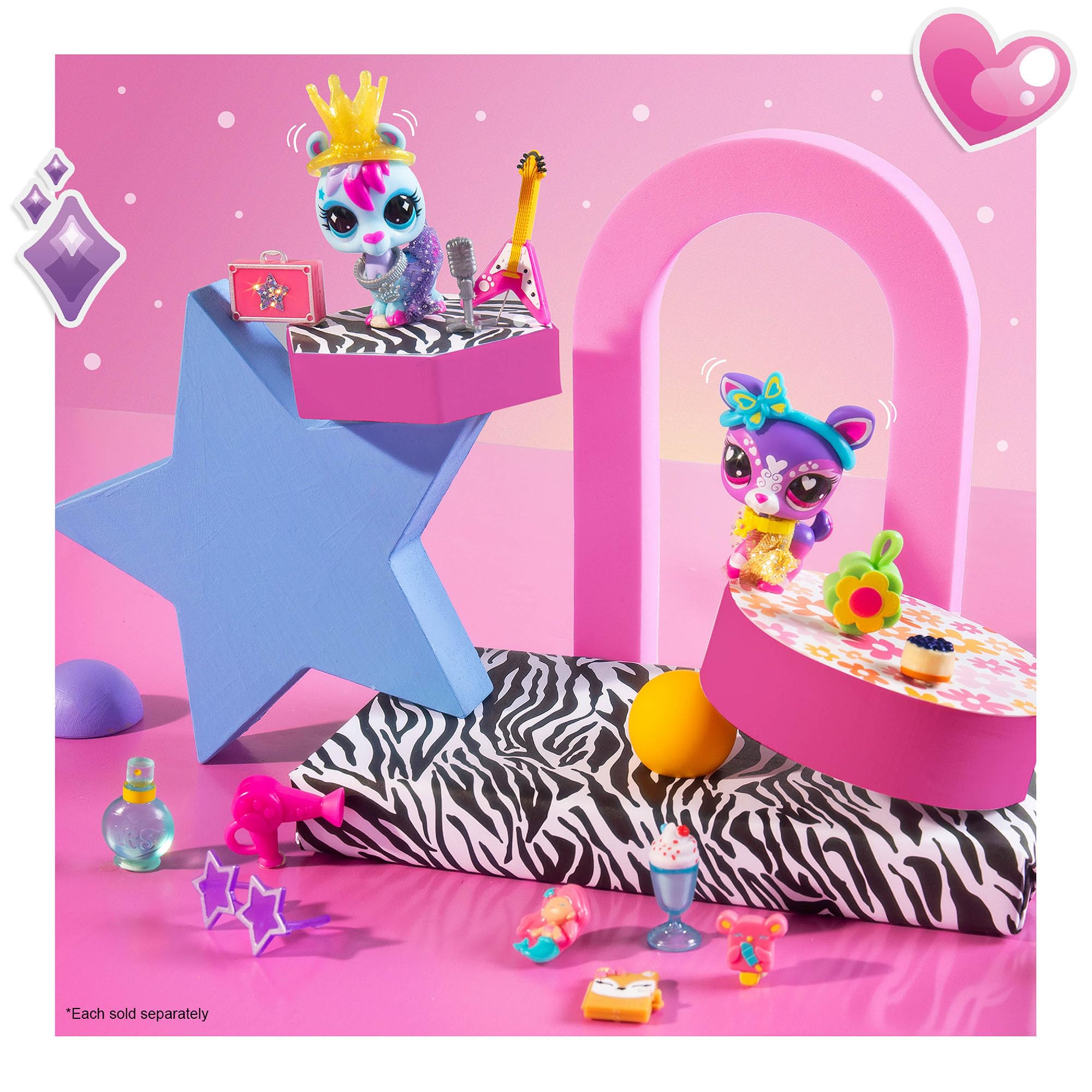 Littlest Pet Shop Glam Llama - Series 5 Bobblehead Pet with 9 Accessories | Ages 4+ 3
