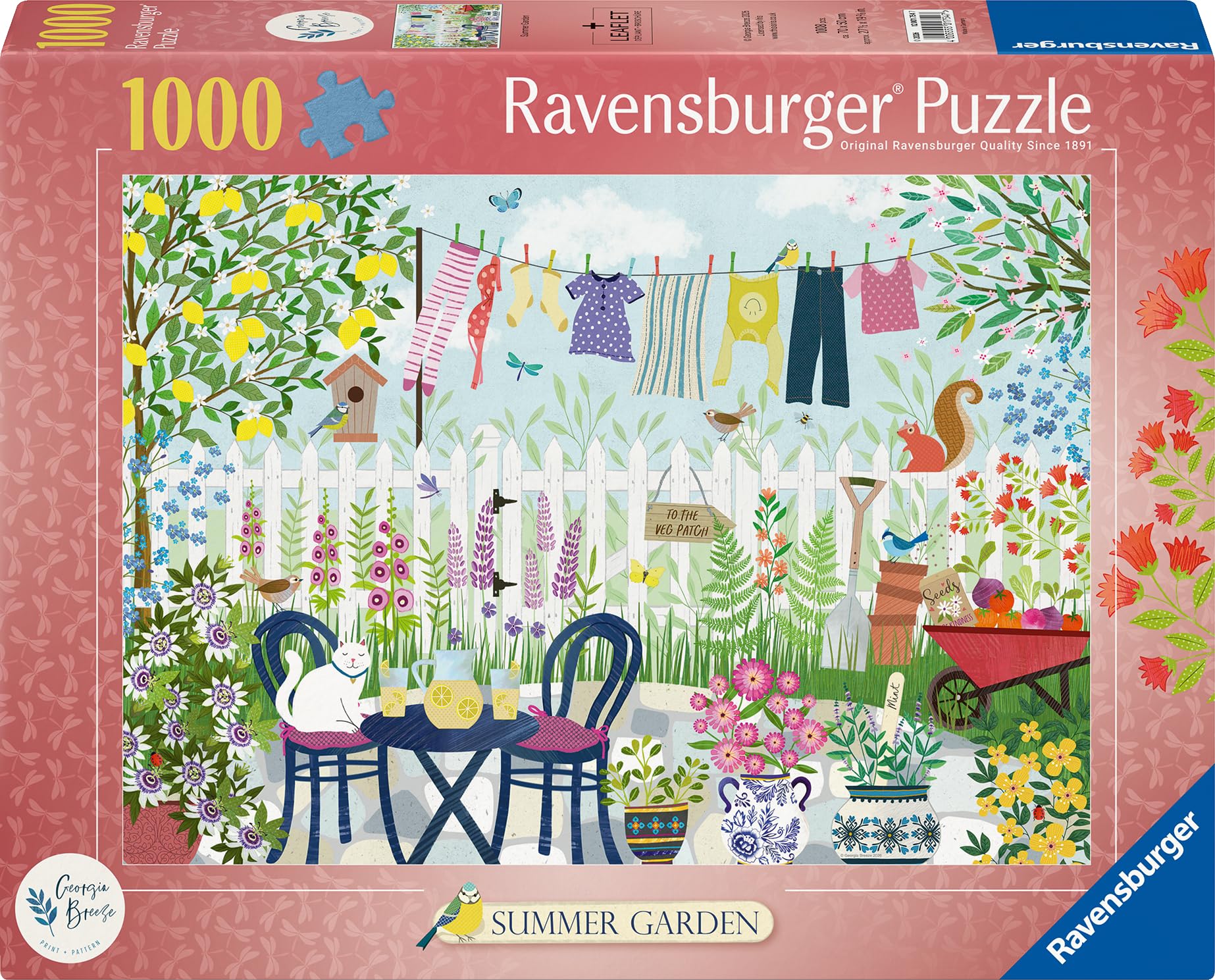 Ravensburger Summer Garden 1000 Piece Jigsaw Puzzle by Georgia Breeze | FSC Certified 2