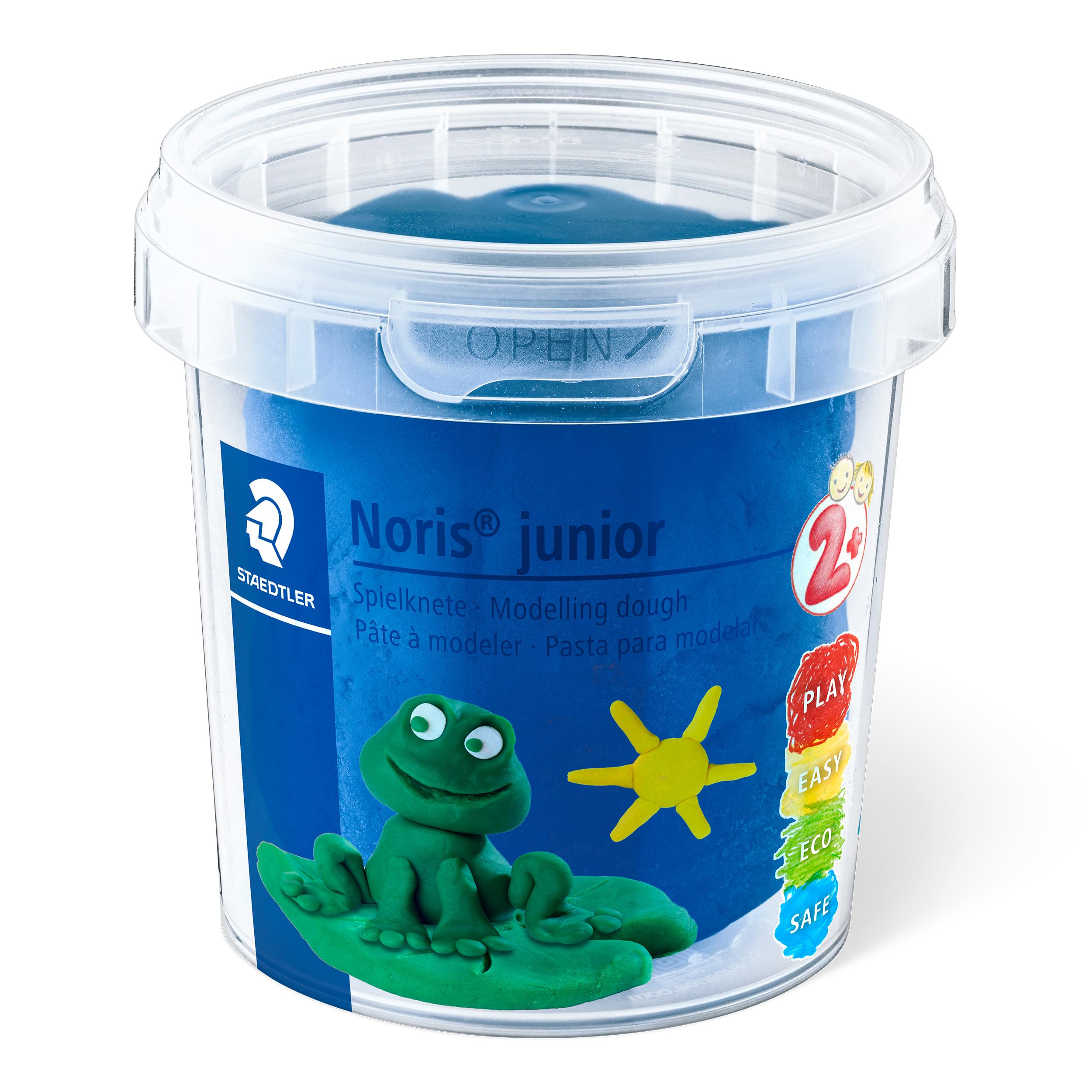 STAEDTLER Noris Junior Modelling Dough - 4 Assorted Colours Set | Non-Toxic for Toddlers 6