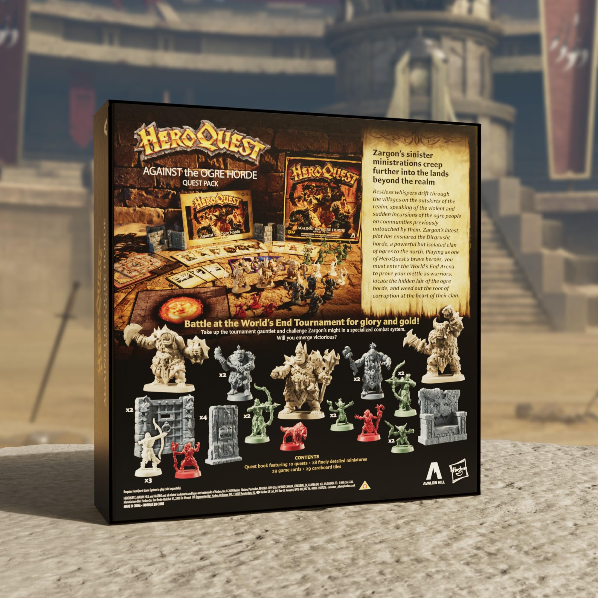 Avalon Hill HeroQuest Against the Ogre Horde Quest Pack – Fantasy Expansion for HeroQuest Game System 8
