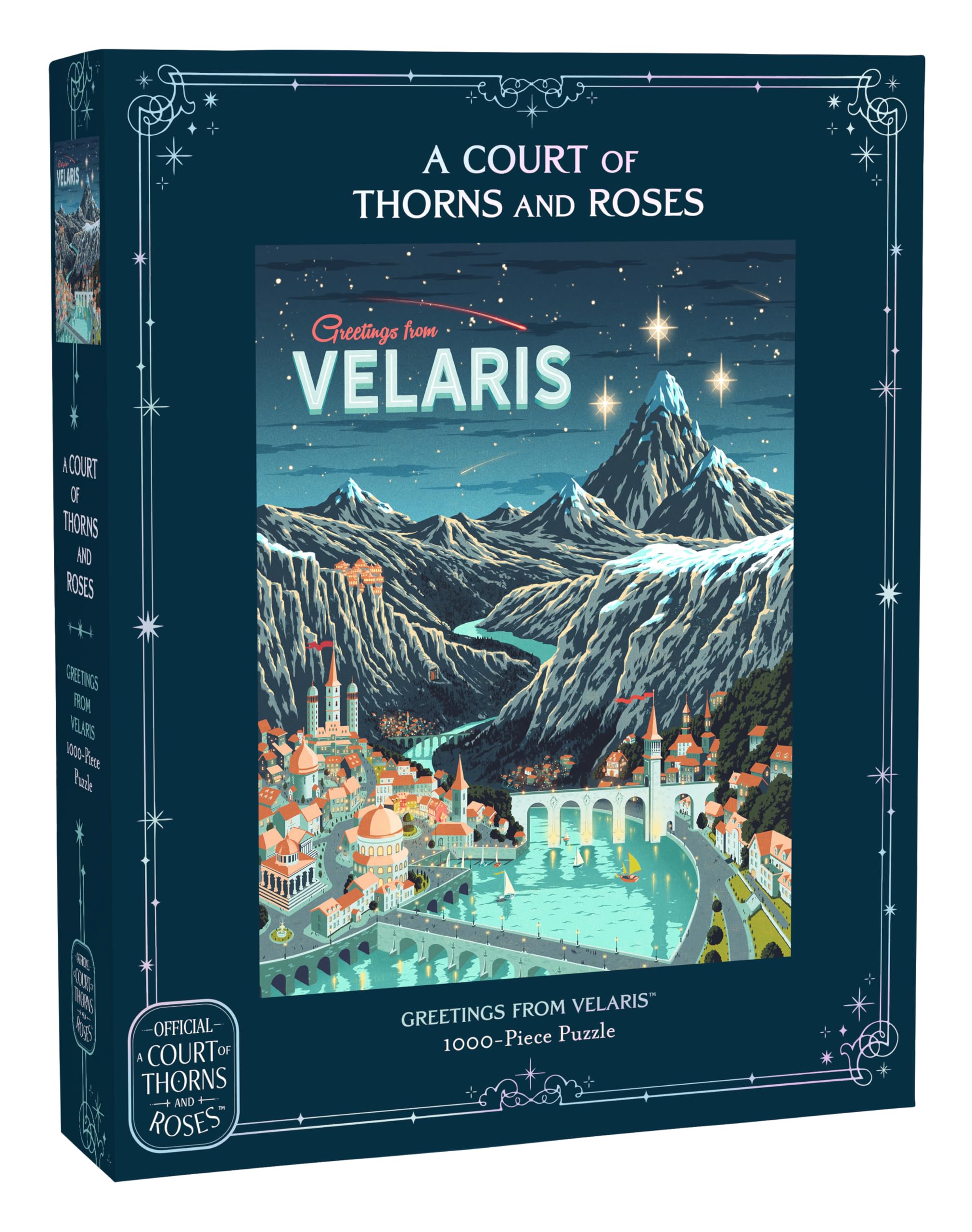 Chronicle Books A Court of Thorns and Roses Greetings from Velaris 1000-Piece Jigsaw Puzzle | 25 x 20 Inches | Adult 1