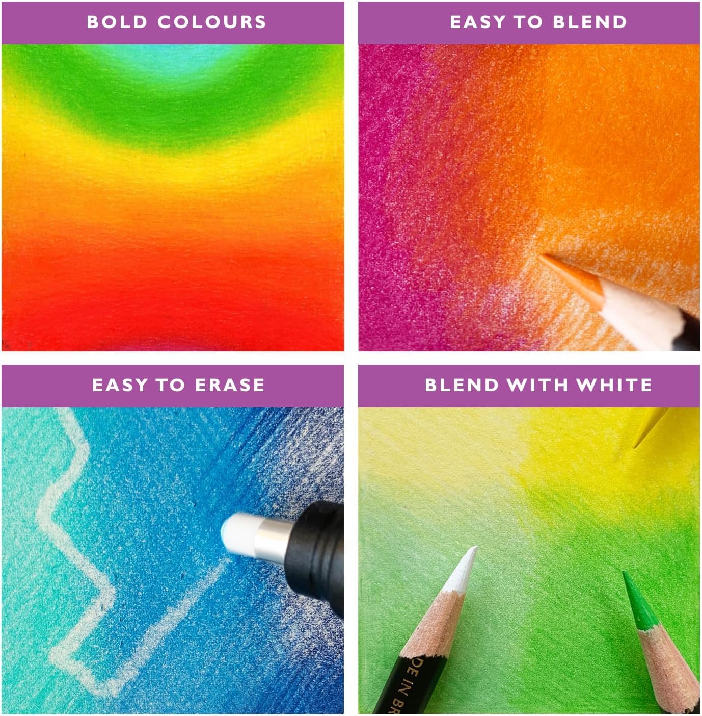 Derwent Chromaflow Coloured Pencils - Set of 24 | 3.5mm Core | Blendable 5