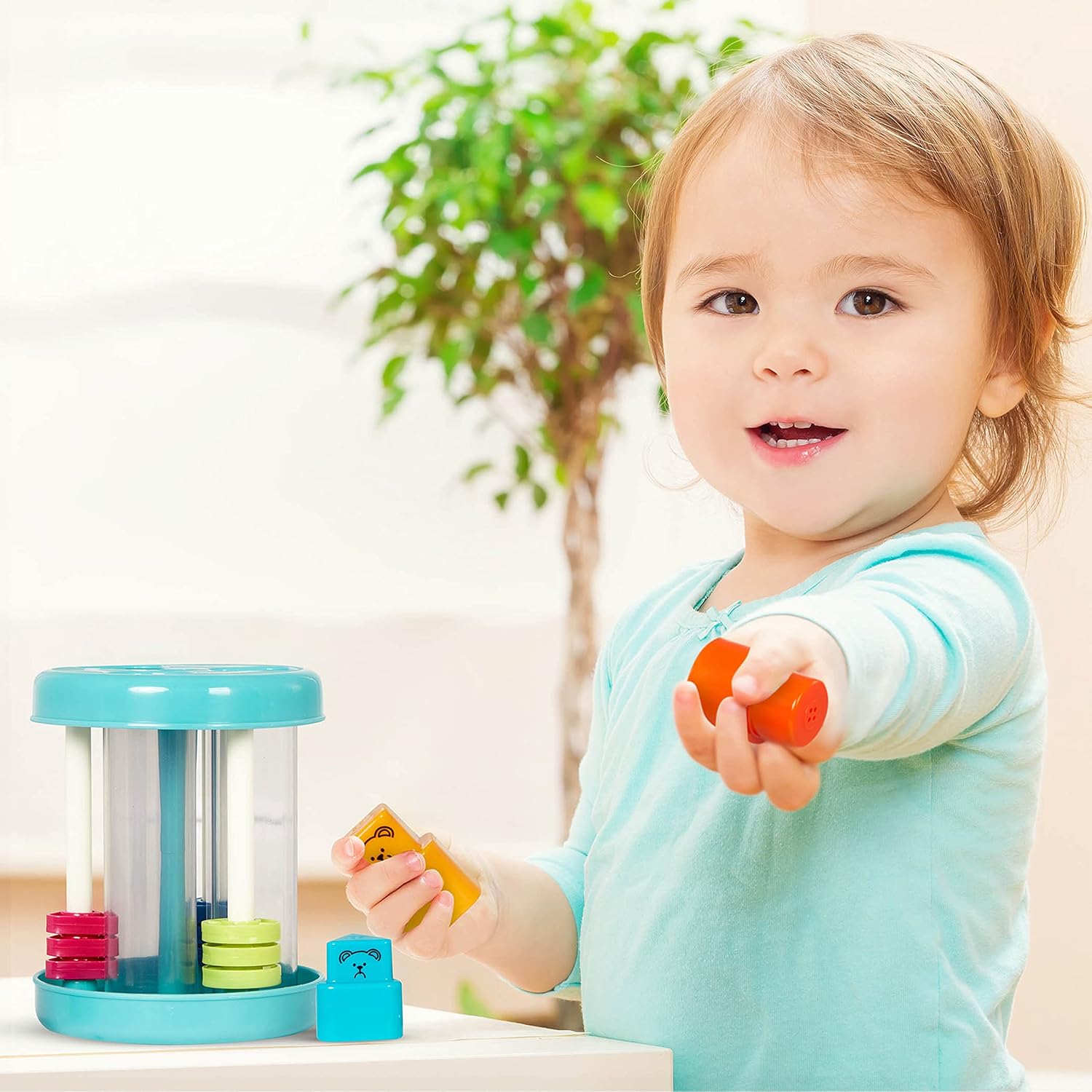 Battat BT2600Z Shapes & Sounds Sorter - Educational Toddler Toy for 18 Months+ 6
